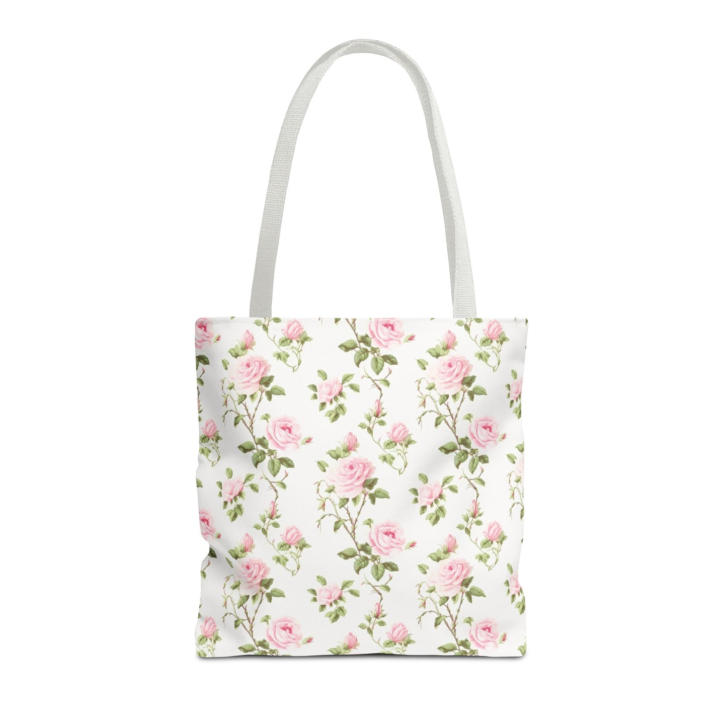 Floral Tote Bag - Chic Rose Pattern, Everyday Shopper, Eco-Friendly Gift, Mother's Day, Spring Picnic, Beach Accessory