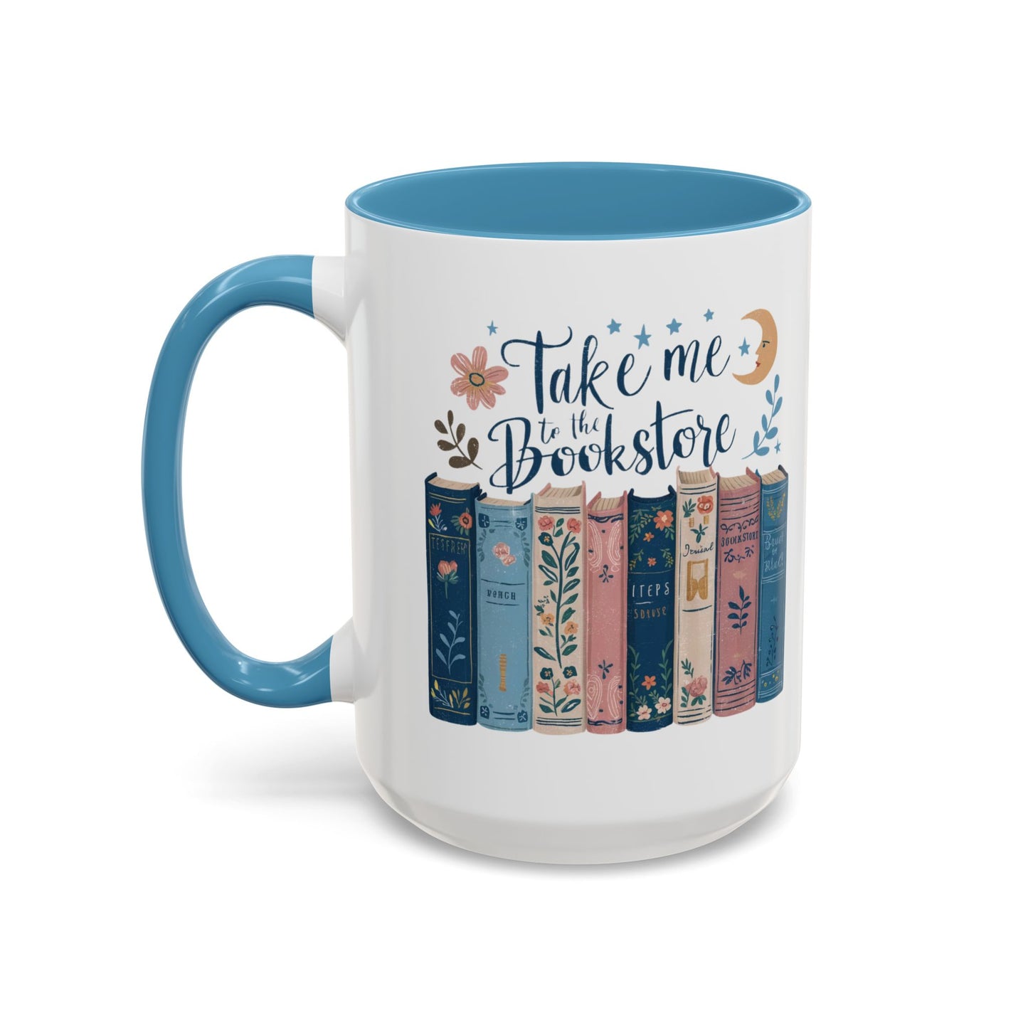 Bookstore Dream Accent Coffee Mug - Perfect for Book Lovers, Cozy Mornings, Reading Gifts, Literary Decor, Novelty Drinkware