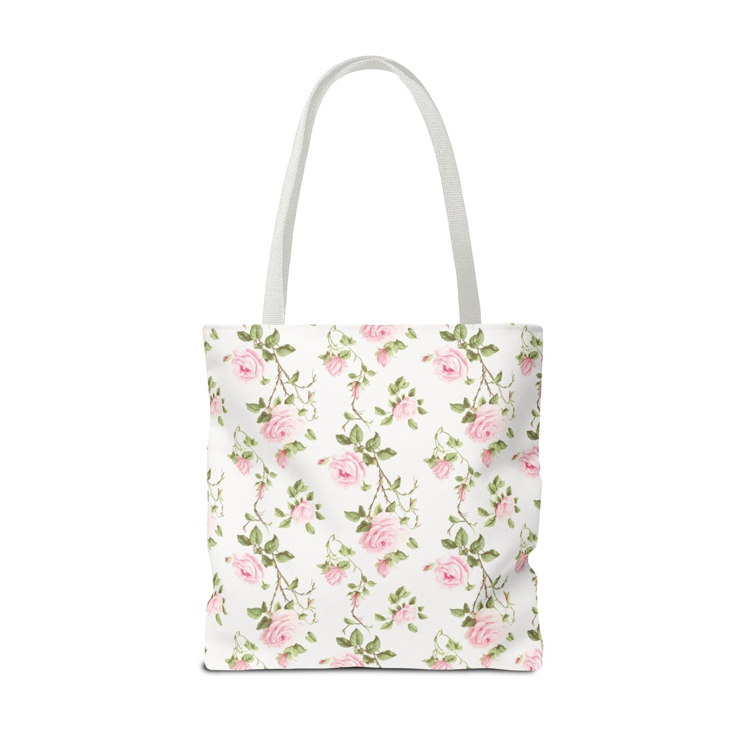 Floral Tote Bag - Chic Rose Pattern, Everyday Shopper, Eco-Friendly Gift, Mother's Day, Spring Picnic, Beach Accessory