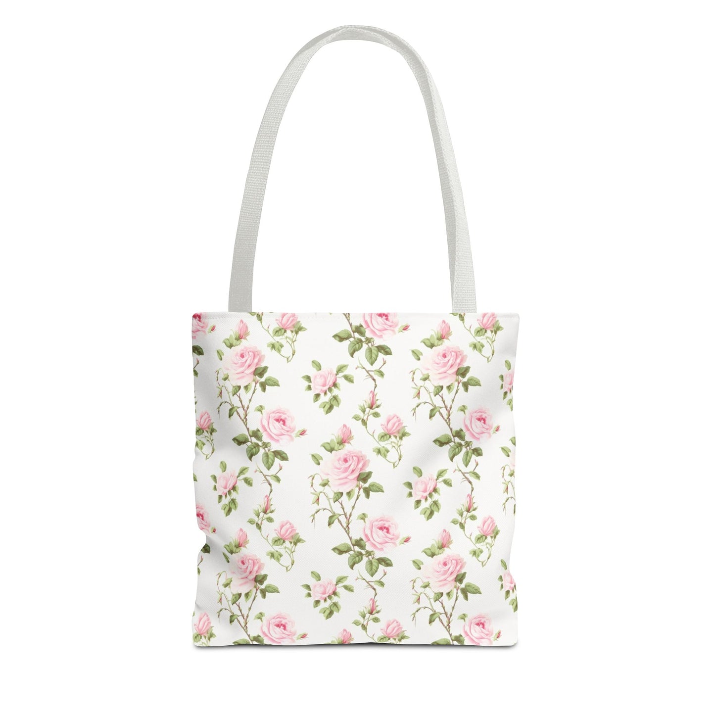 Floral Tote Bag - Chic Rose Pattern, Everyday Shopper, Eco-Friendly Gift, Mother's Day, Spring Picnic, Beach Accessory