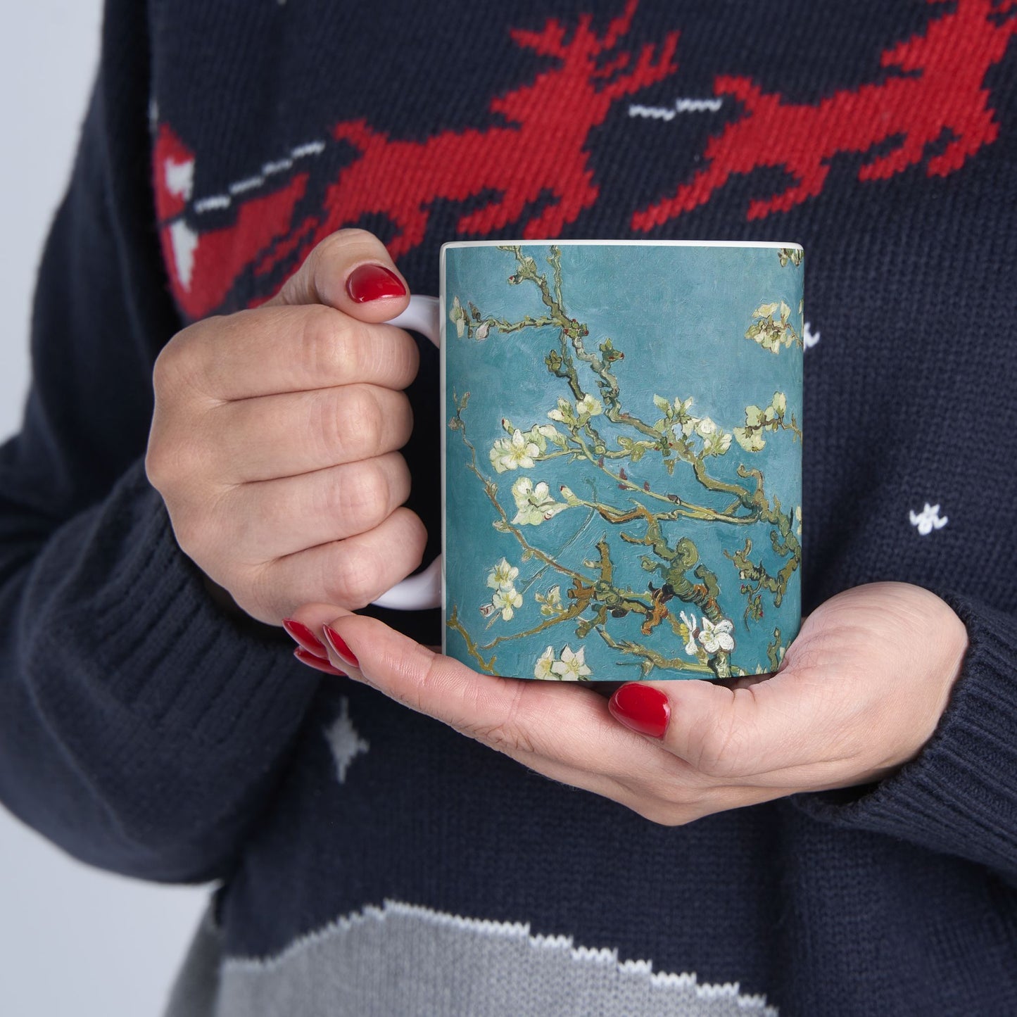 Vincent Van Gogh Almond Blossom Ceramic Mug, (11oz, 15oz)