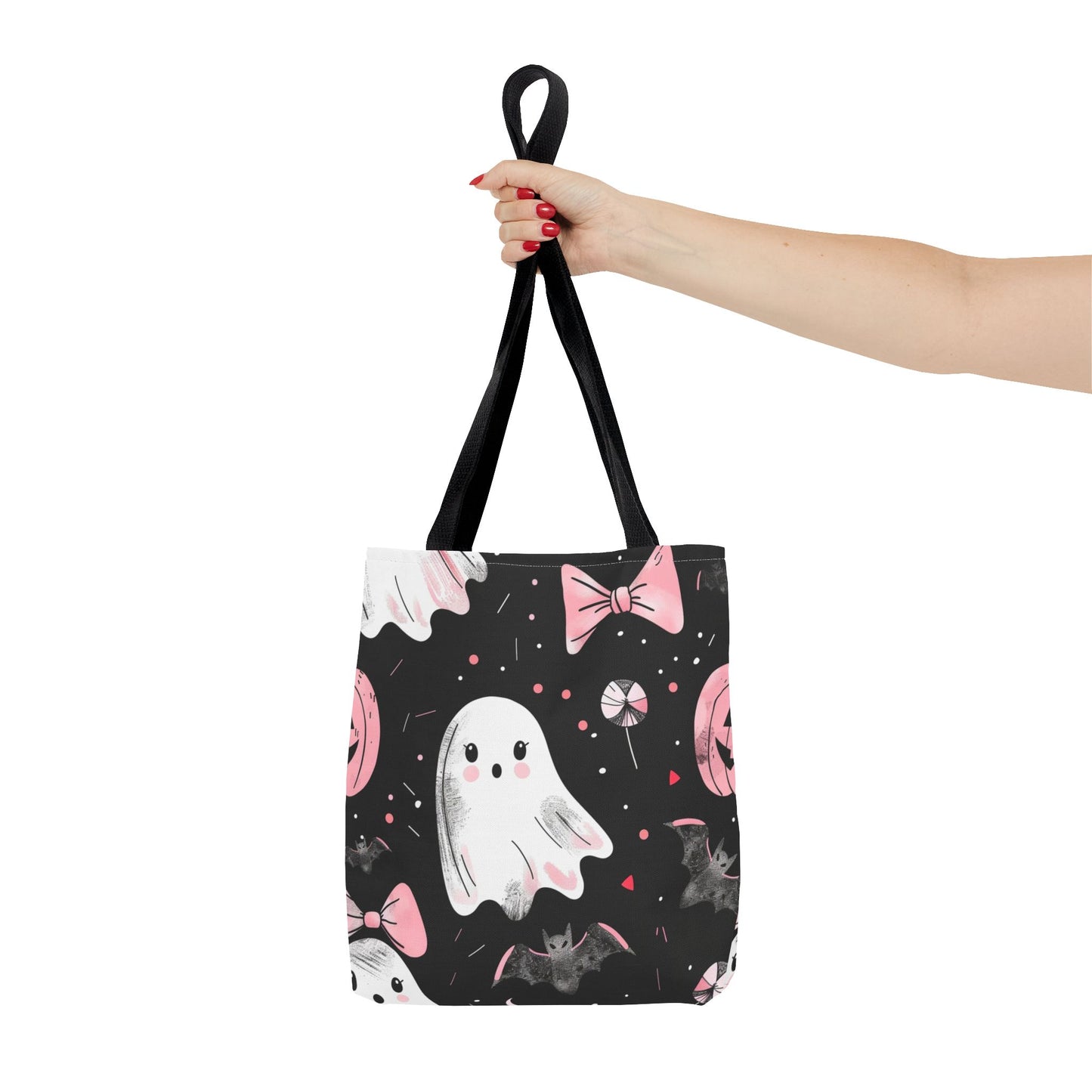 Cute Halloween Ghost Tote Bag, Spooky Style, Trick-or-Treat Bag, Perfect for Halloween Decorations, Gift Idea