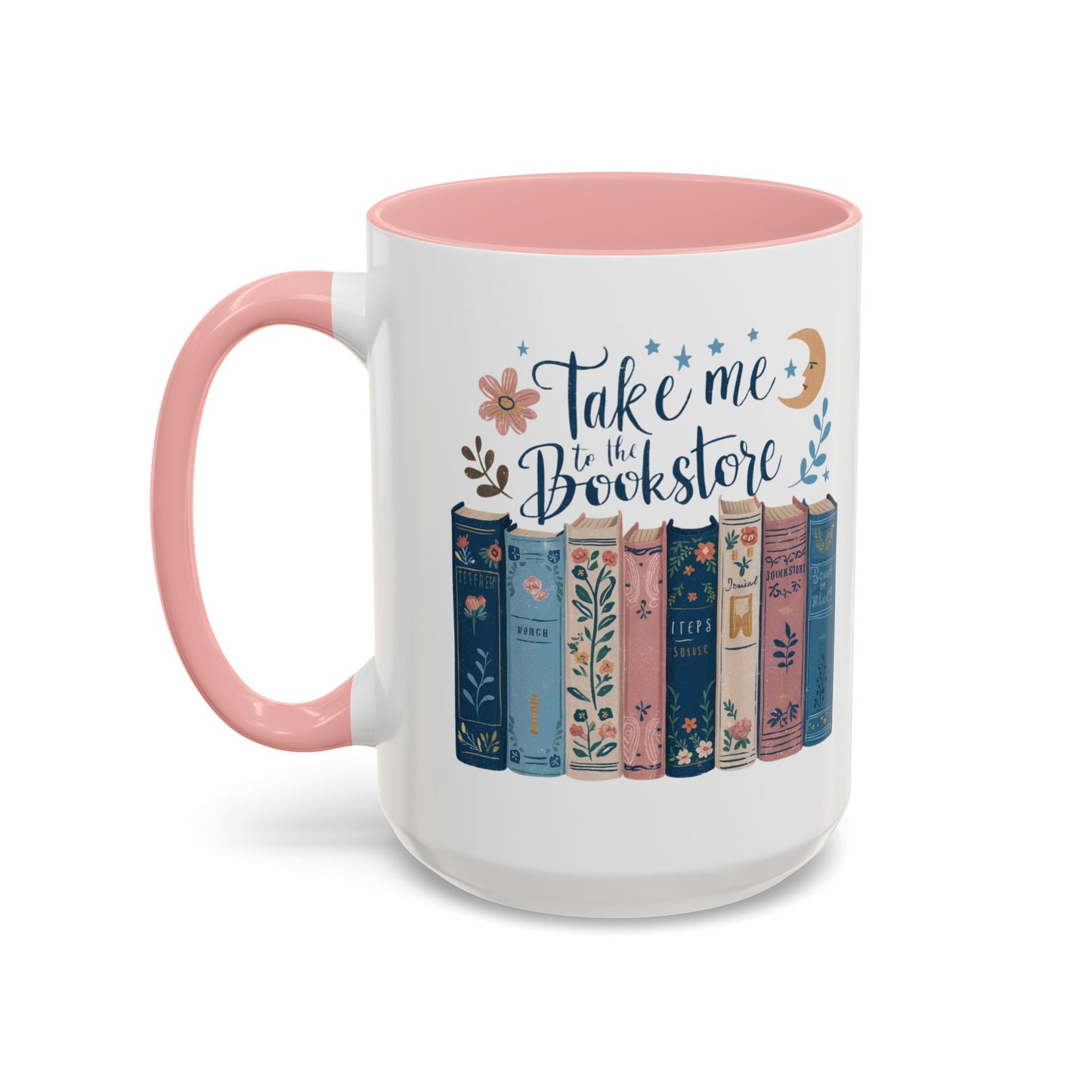 Bookstore Dream Accent Coffee Mug - Perfect for Book Lovers, Cozy Mornings, Reading Gifts, Literary Decor, Novelty Drinkware