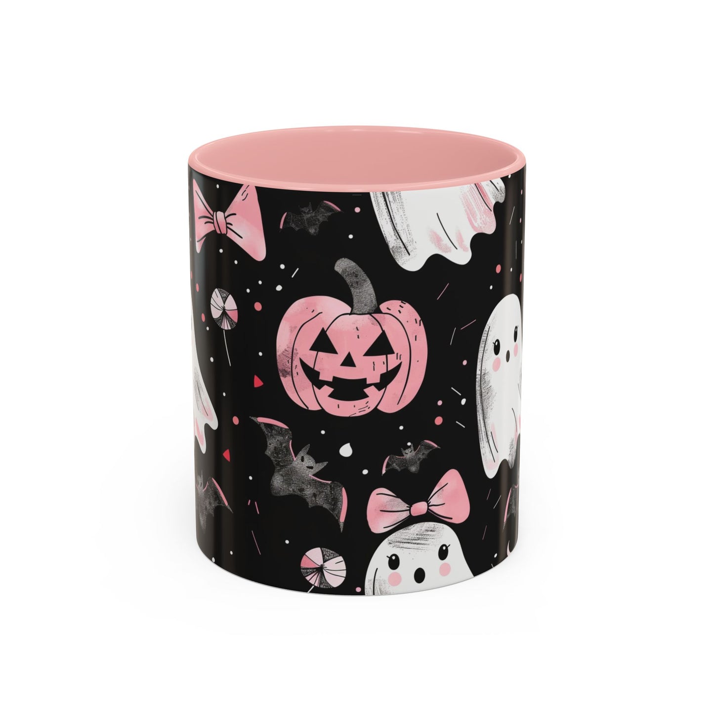 Halloween Ghosts Coffee Mug - Spooky Drinkware, Pumpkin Design, Fall Decor, Haunted House Gifts, Halloween Party Essentials
