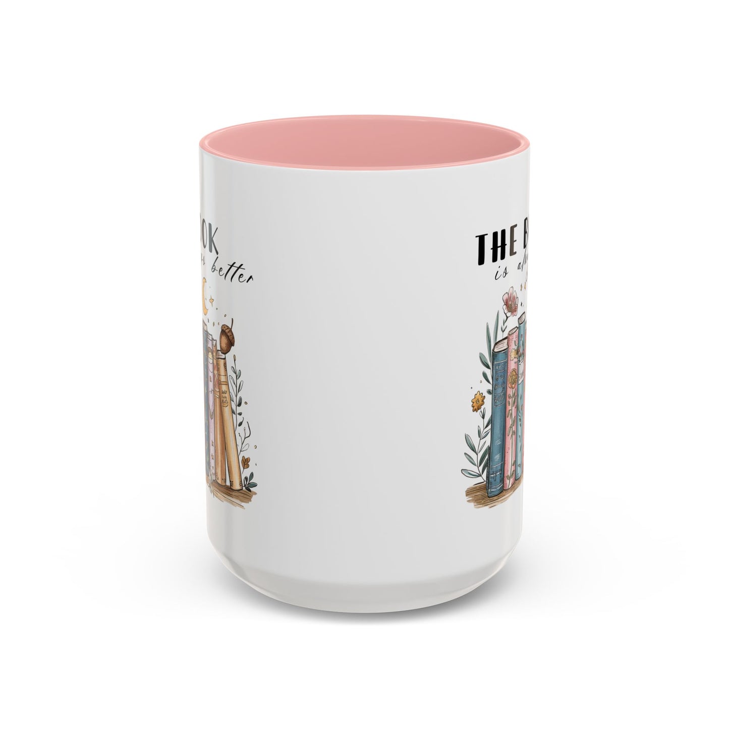 Book Lover's Accent Coffee Mug, Literary Gift, Reading Lover Mug, Cozy Coffee Cup, Bookish Coffee Mug, Ideal for Book Clubs