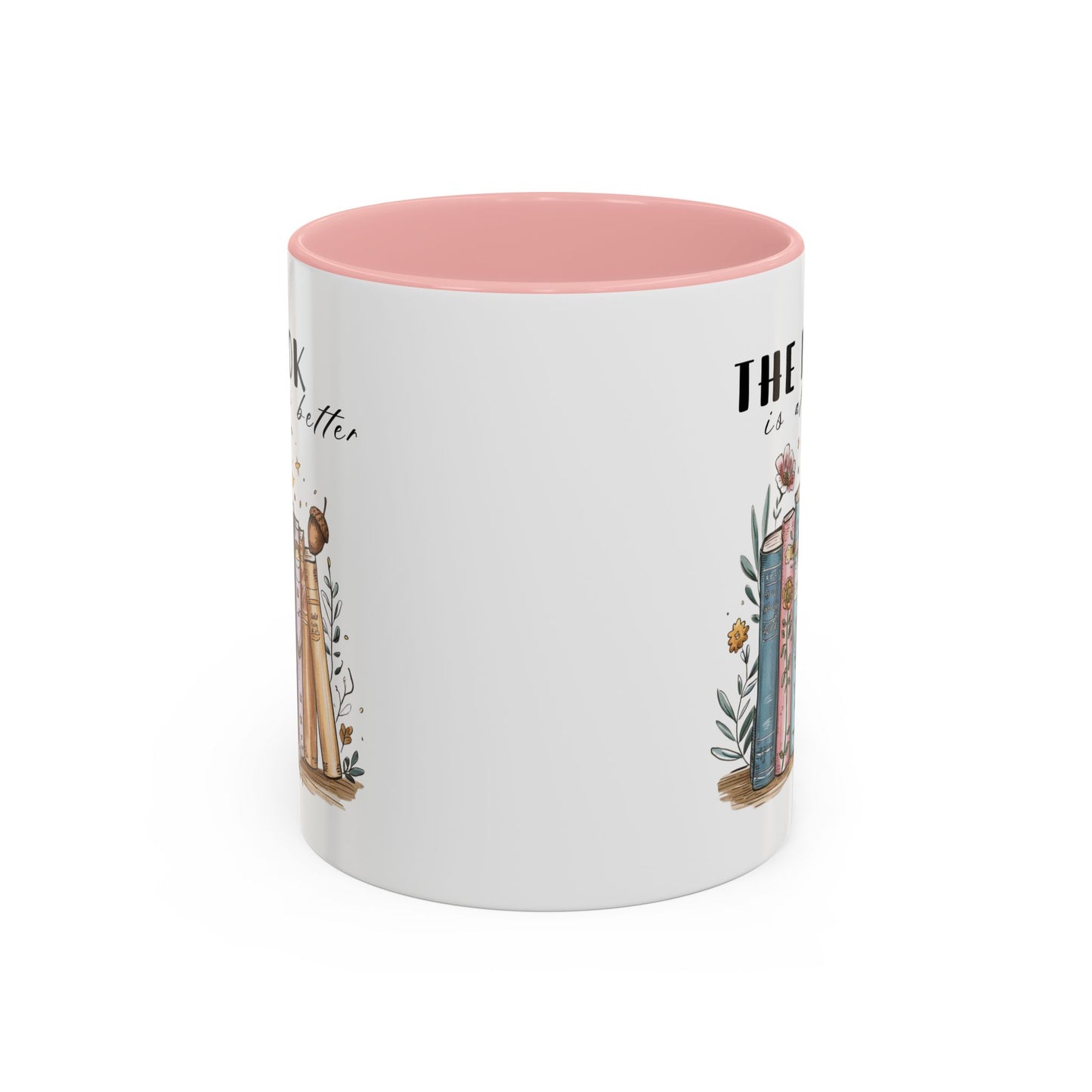Book Lover's Accent Coffee Mug, Literary Gift, Reading Lover Mug, Cozy Coffee Cup, Bookish Coffee Mug, Ideal for Book Clubs