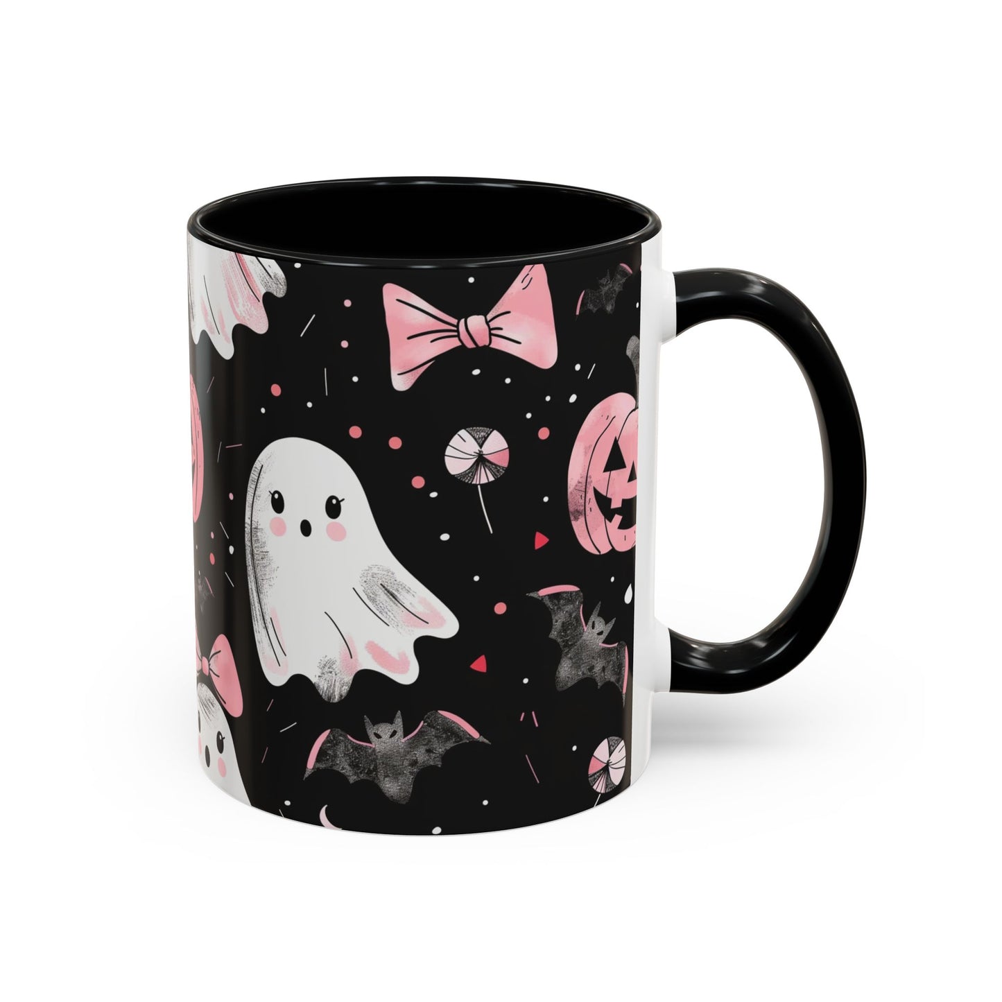 Halloween Ghosts Coffee Mug - Spooky Drinkware, Pumpkin Design, Fall Decor, Haunted House Gifts, Halloween Party Essentials
