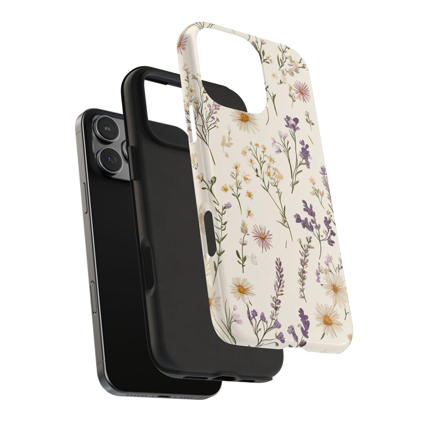 Wildflower Tough Phone Cases | Floral Design | Durable iPhone Cover, Gift for Her, Spring Accessories, Nature-Inspired