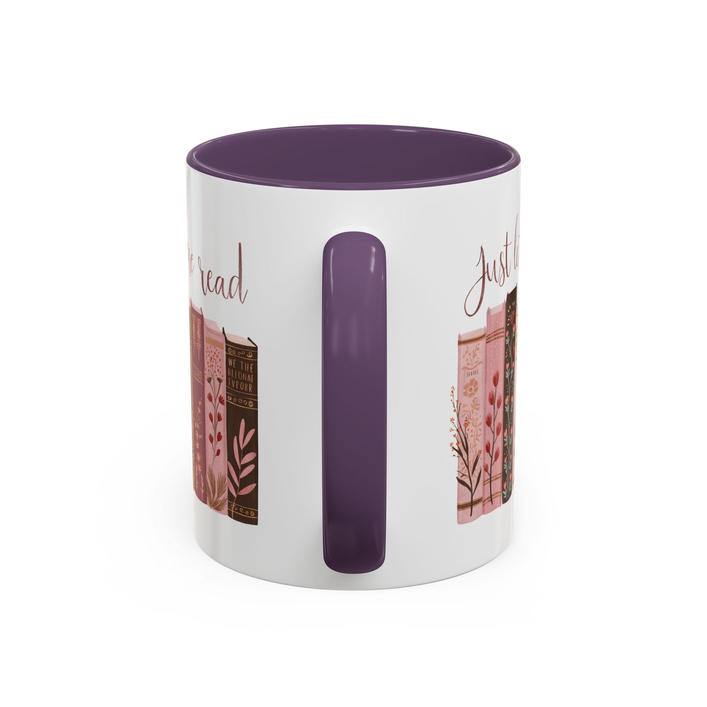 Book Lover's Accent Mug, Just Let Me Read Coffee Cup, Reading Gift, Literary Lover Mug, Cozy Reading Vibes, Ideal for Bookworms