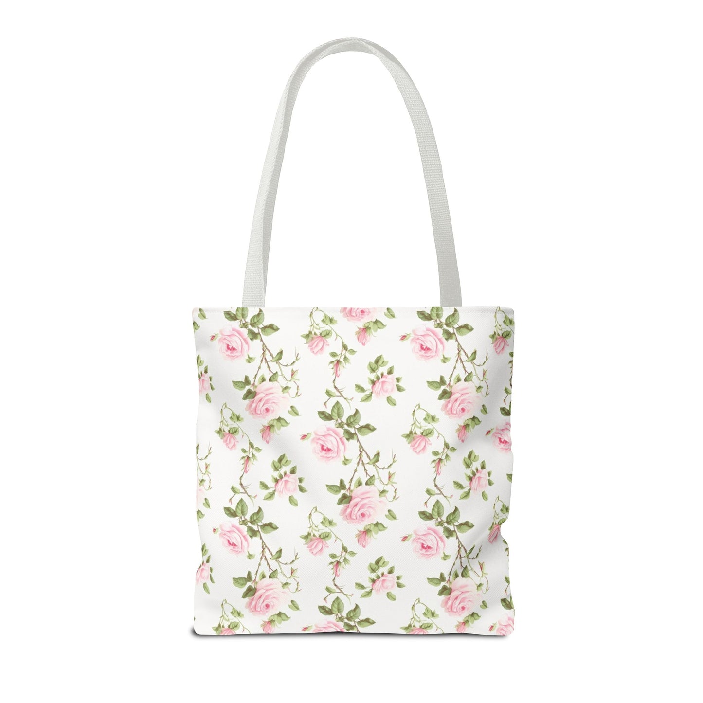 Floral Tote Bag - Chic Rose Pattern, Everyday Shopper, Eco-Friendly Gift, Mother's Day, Spring Picnic, Beach Accessory