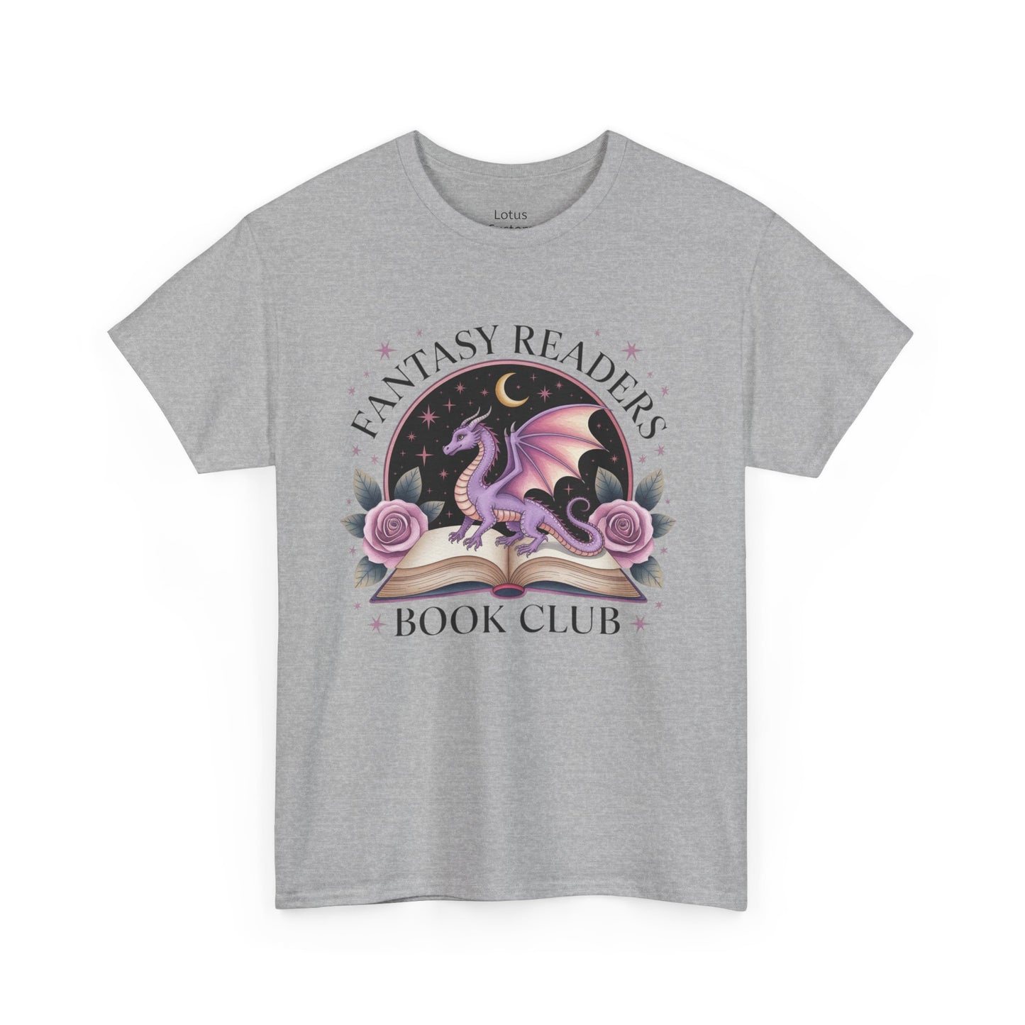 Fantasy Reader's Book Club T-Shirt, Cozy Reader Apparel, Gift for Book Lovers, Dragon Graphic Tee, Unisex Fan Shirt, Ideal for Reading Events