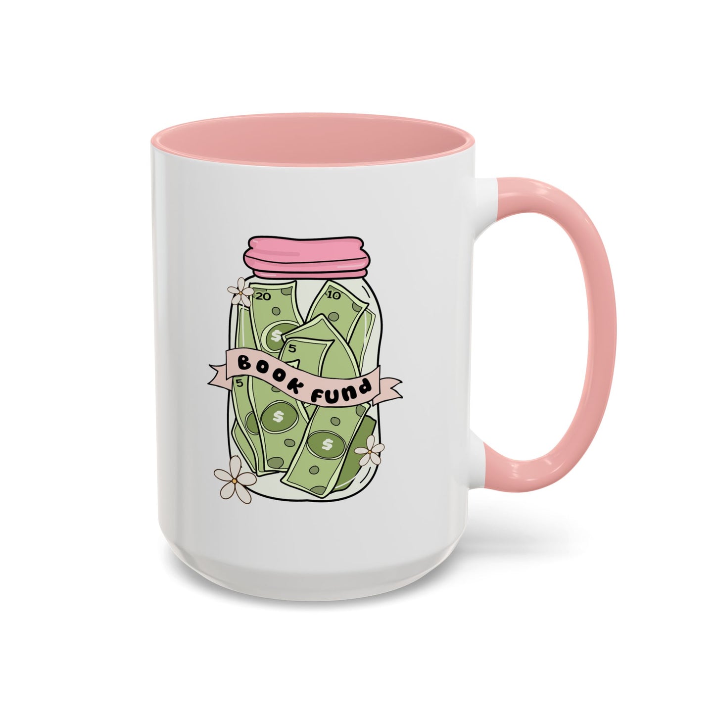 Cozy Book Fund Coffee Mug, Perfect for Book Lovers, Cute Floral Design, Gift for Readers, Reading Nook Decor, Coffee Time Essential