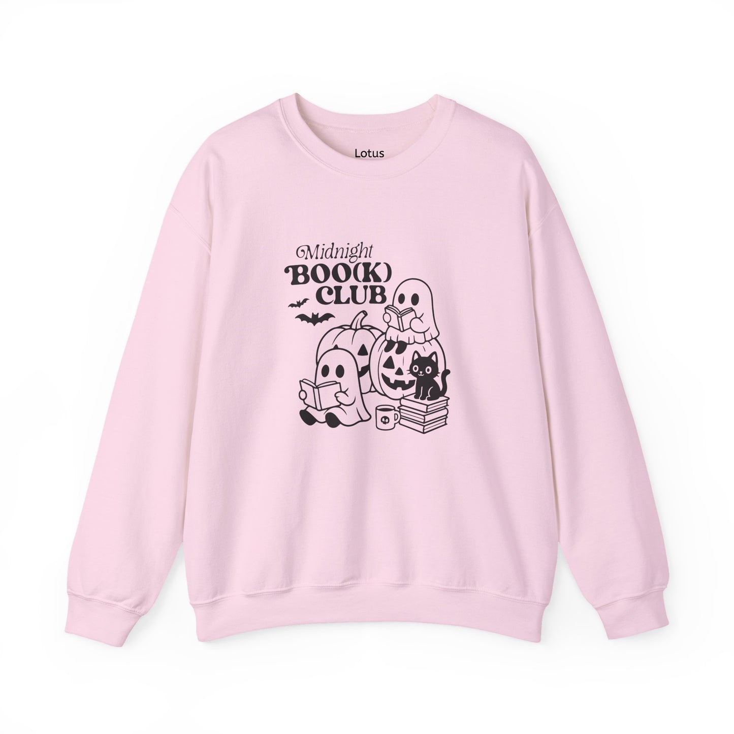 Cute Halloween Sweatshirt for Book Lovers, Ghost Club Crewneck, Cozy Fall Apparel, Perfect for Halloween Parties, Gifts for Readers