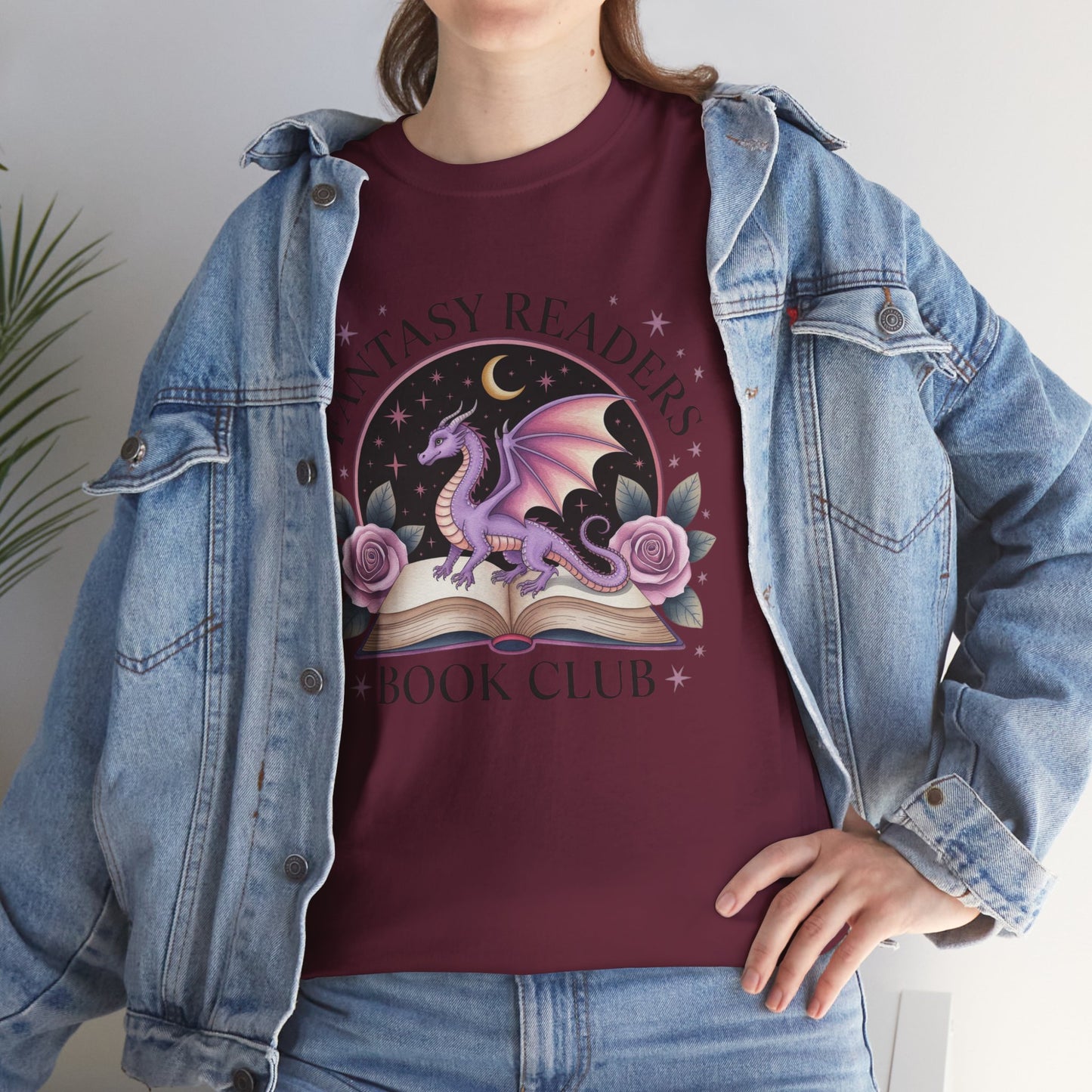 Fantasy Reader's Book Club T-Shirt, Cozy Reader Apparel, Gift for Book Lovers, Dragon Graphic Tee, Unisex Fan Shirt, Ideal for Reading Events