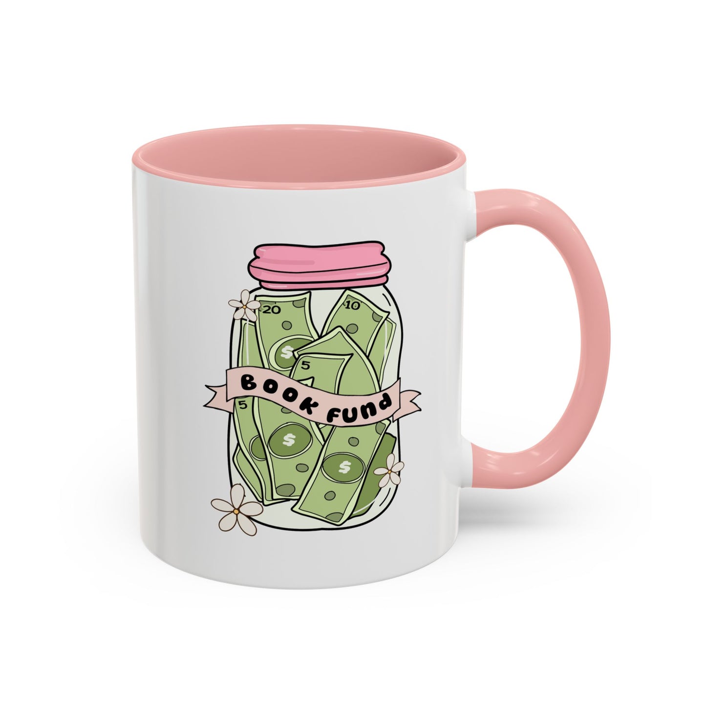 Cozy Book Fund Coffee Mug, Perfect for Book Lovers, Cute Floral Design, Gift for Readers, Reading Nook Decor, Coffee Time Essential