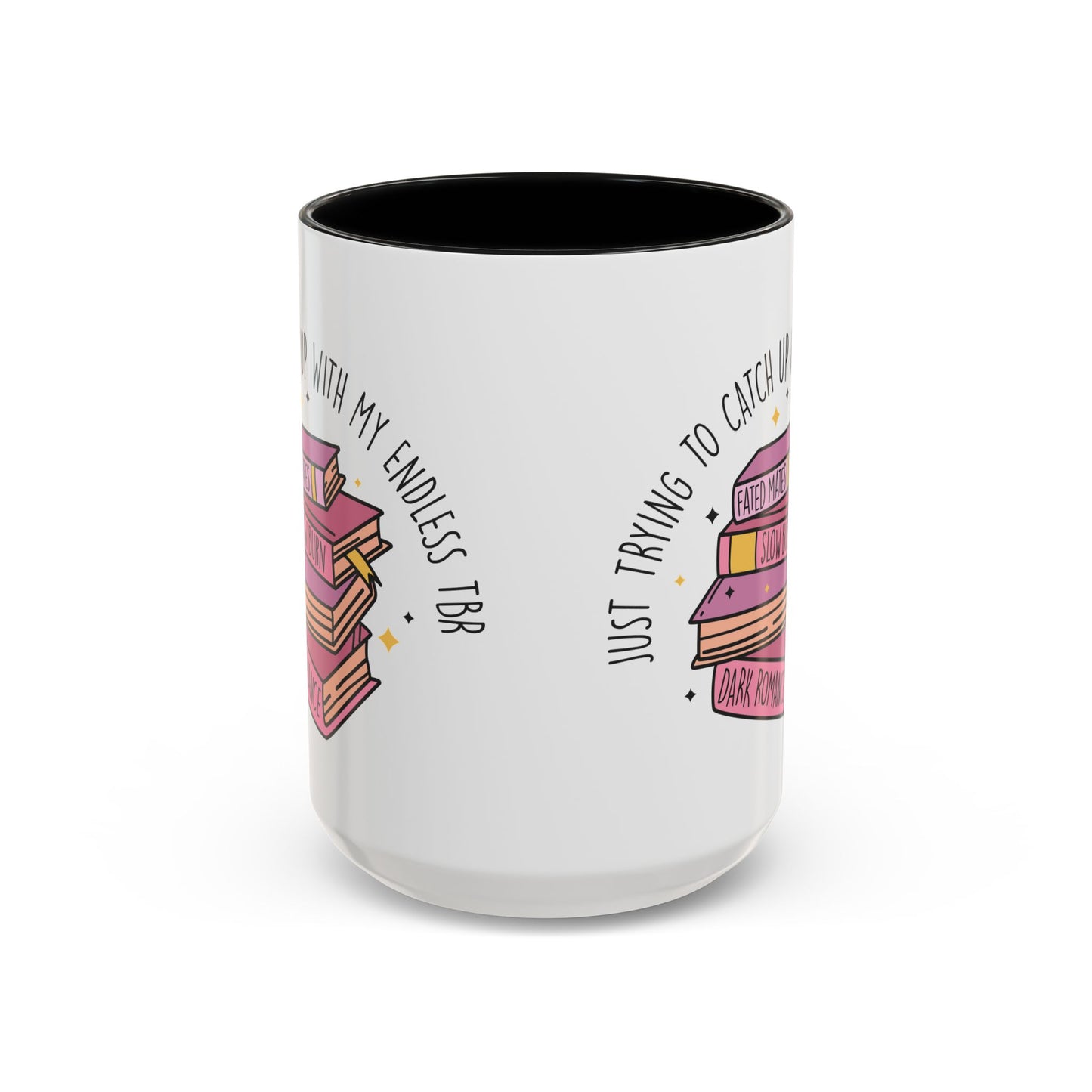 Book Lover's Accent Coffee Mug, Perfect Gift for Readers, Literary Enthusiast's Mug, Ideal for Book Clubs, Reading Nook Decor