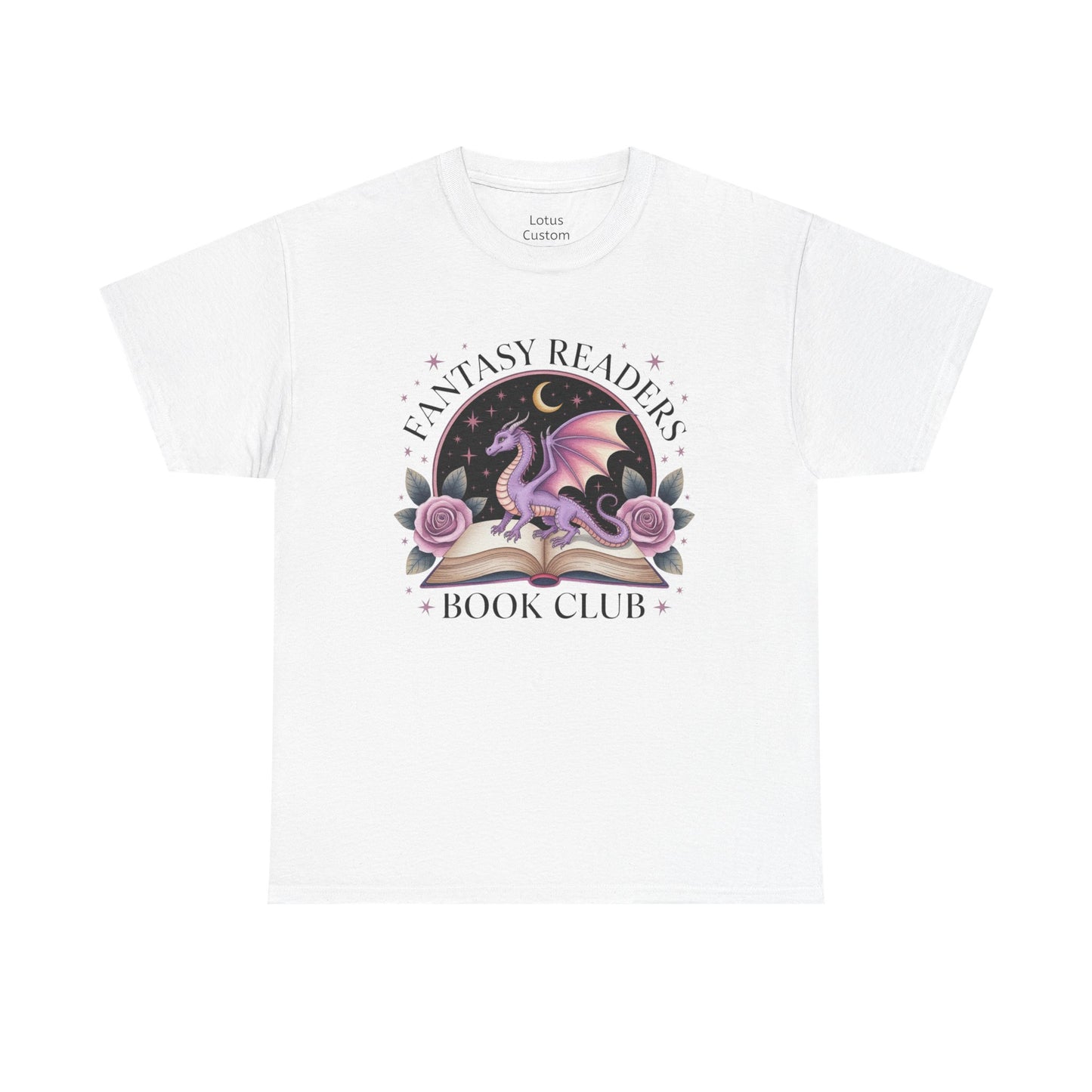 Fantasy Reader's Book Club T-Shirt, Cozy Reader Apparel, Gift for Book Lovers, Dragon Graphic Tee, Unisex Fan Shirt, Ideal for Reading Events
