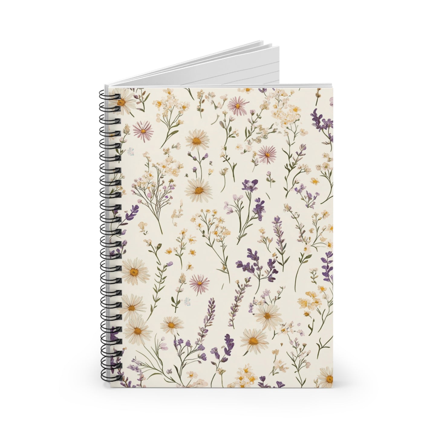 Wildflower Spiral Notebook - Perfect for Journaling, Note-Taking, Gift for Students, Teachers, or Nature Lovers