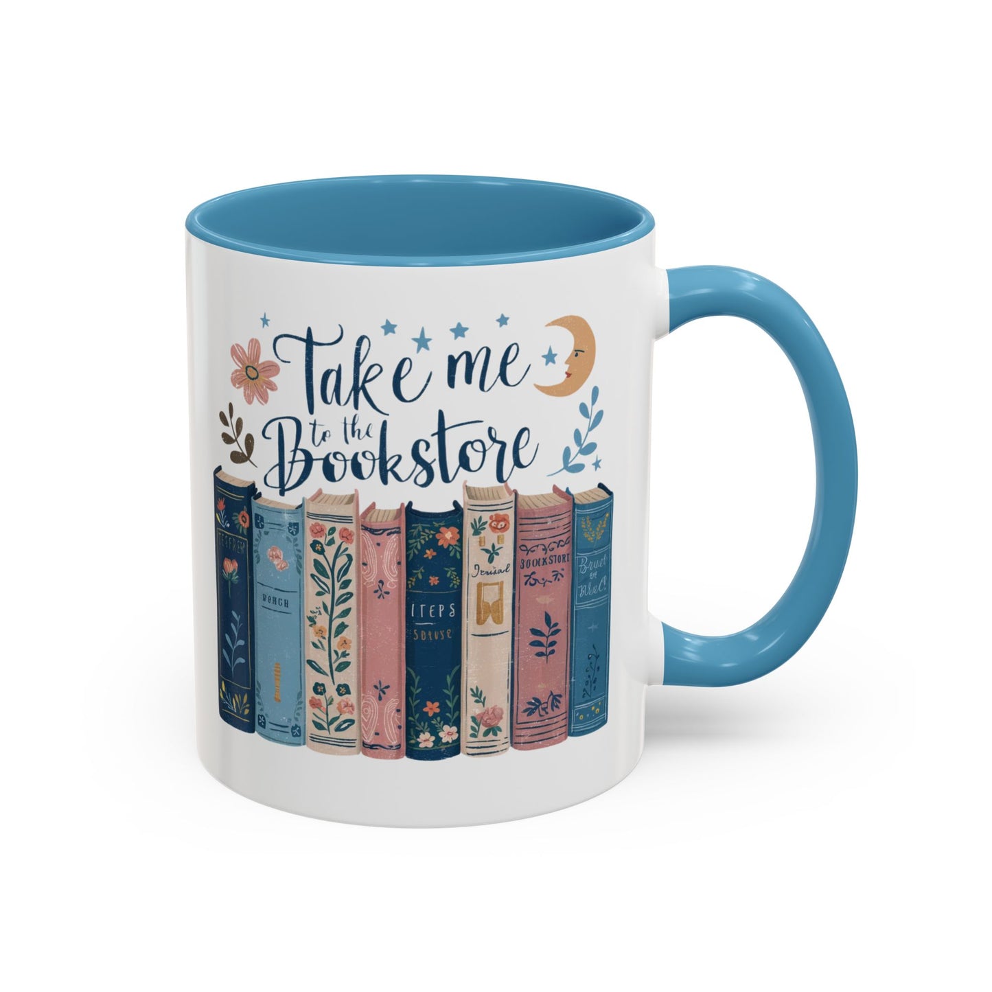 Bookstore Dream Accent Coffee Mug - Perfect for Book Lovers, Cozy Mornings, Reading Gifts, Literary Decor, Novelty Drinkware