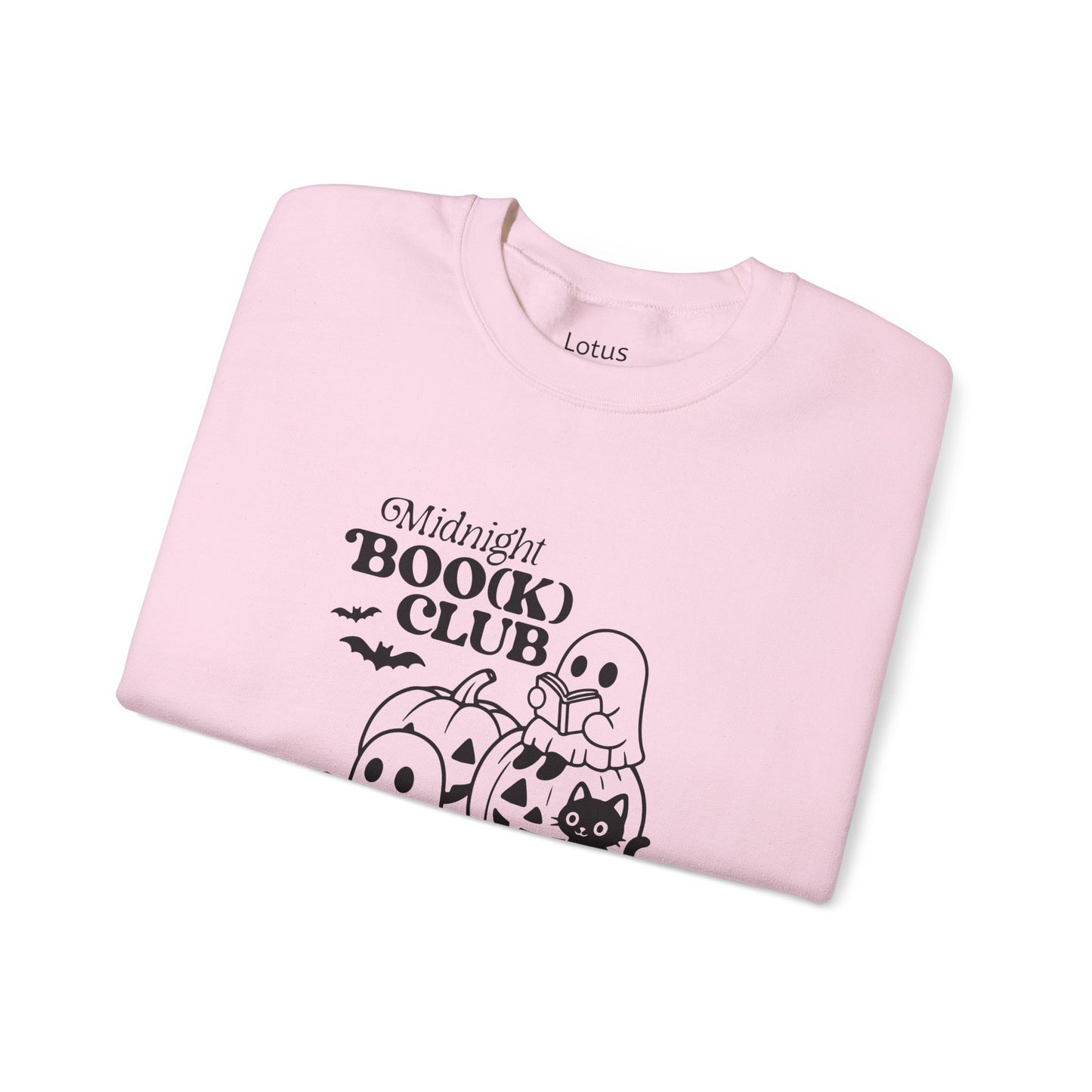 Cute Halloween Sweatshirt for Book Lovers, Ghost Club Crewneck, Cozy Fall Apparel, Perfect for Halloween Parties, Gifts for Readers