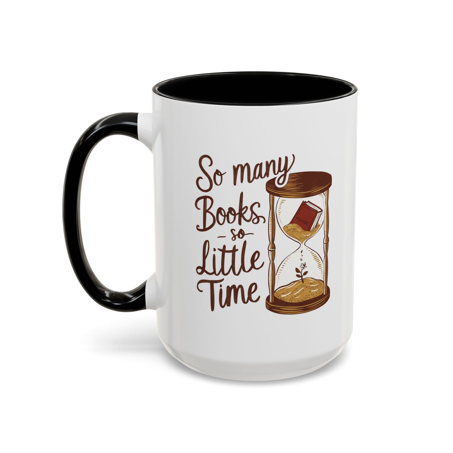 Books Lovers Accent Coffee Mug | Reading Gift, Bookworm Mug, Literary Decor, Coffee Lover's Gift, Funny Quote Mug