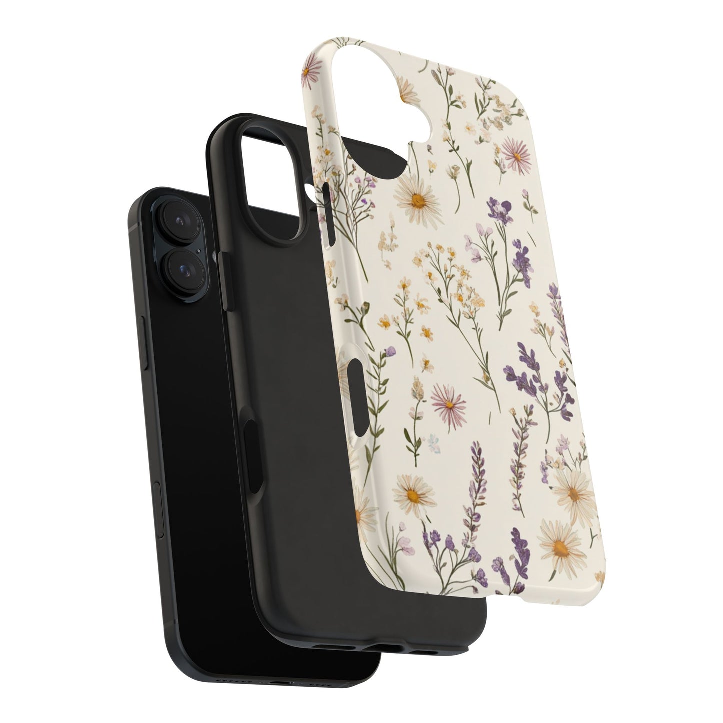Wildflower Tough Phone Cases | Floral Design | Durable iPhone Cover, Gift for Her, Spring Accessories, Nature-Inspired
