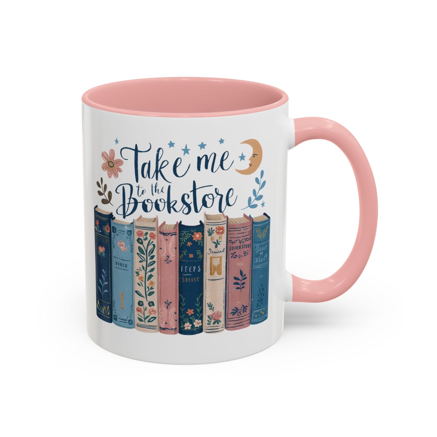 Bookstore Dream Accent Coffee Mug - Perfect for Book Lovers, Cozy Mornings, Reading Gifts, Literary Decor, Novelty Drinkware