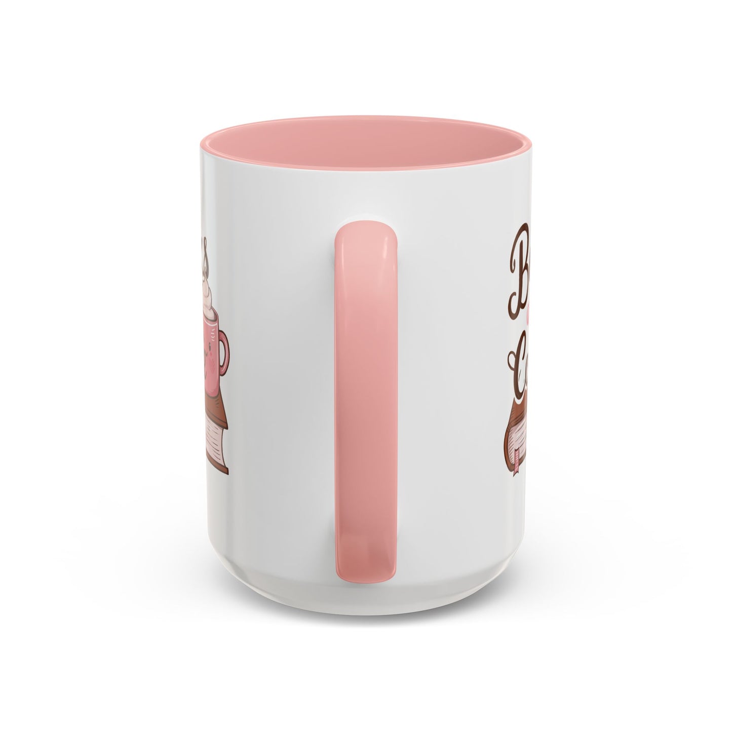 Books and Coffee Accent Mug - Cozy Gift for Book Lovers, Cute Coffee Cup, Reading Accessories, Literary Theme, Perfect for Holidays