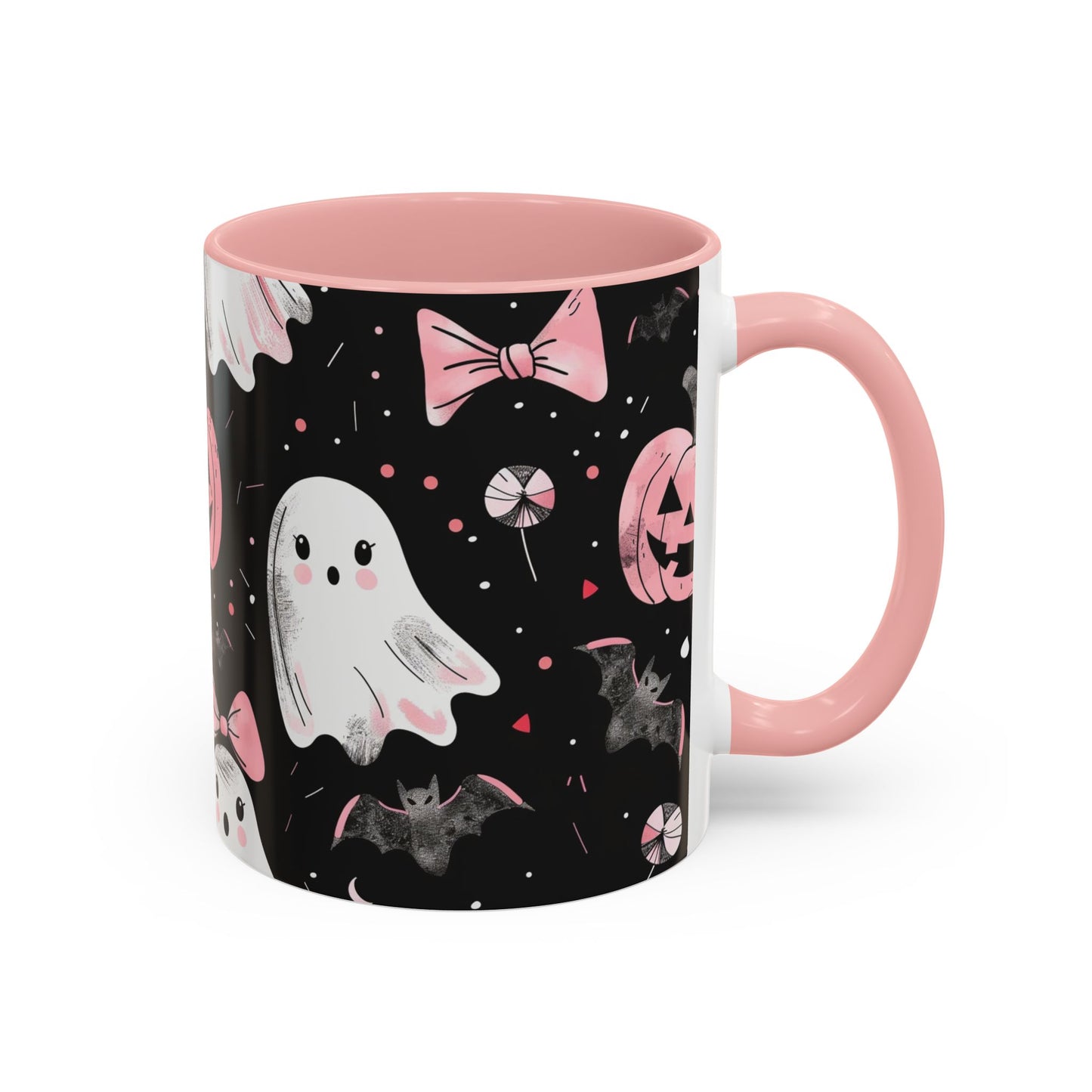 Halloween Ghosts Coffee Mug - Spooky Drinkware, Pumpkin Design, Fall Decor, Haunted House Gifts, Halloween Party Essentials
