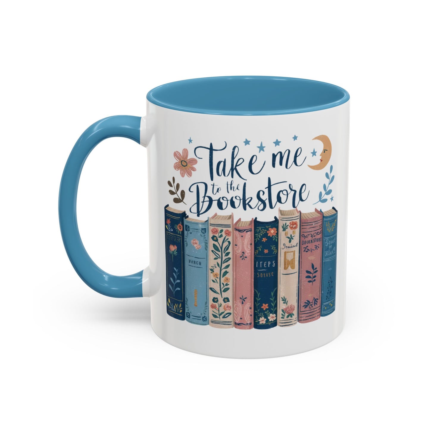 Bookstore Dream Accent Coffee Mug - Perfect for Book Lovers, Cozy Mornings, Reading Gifts, Literary Decor, Novelty Drinkware