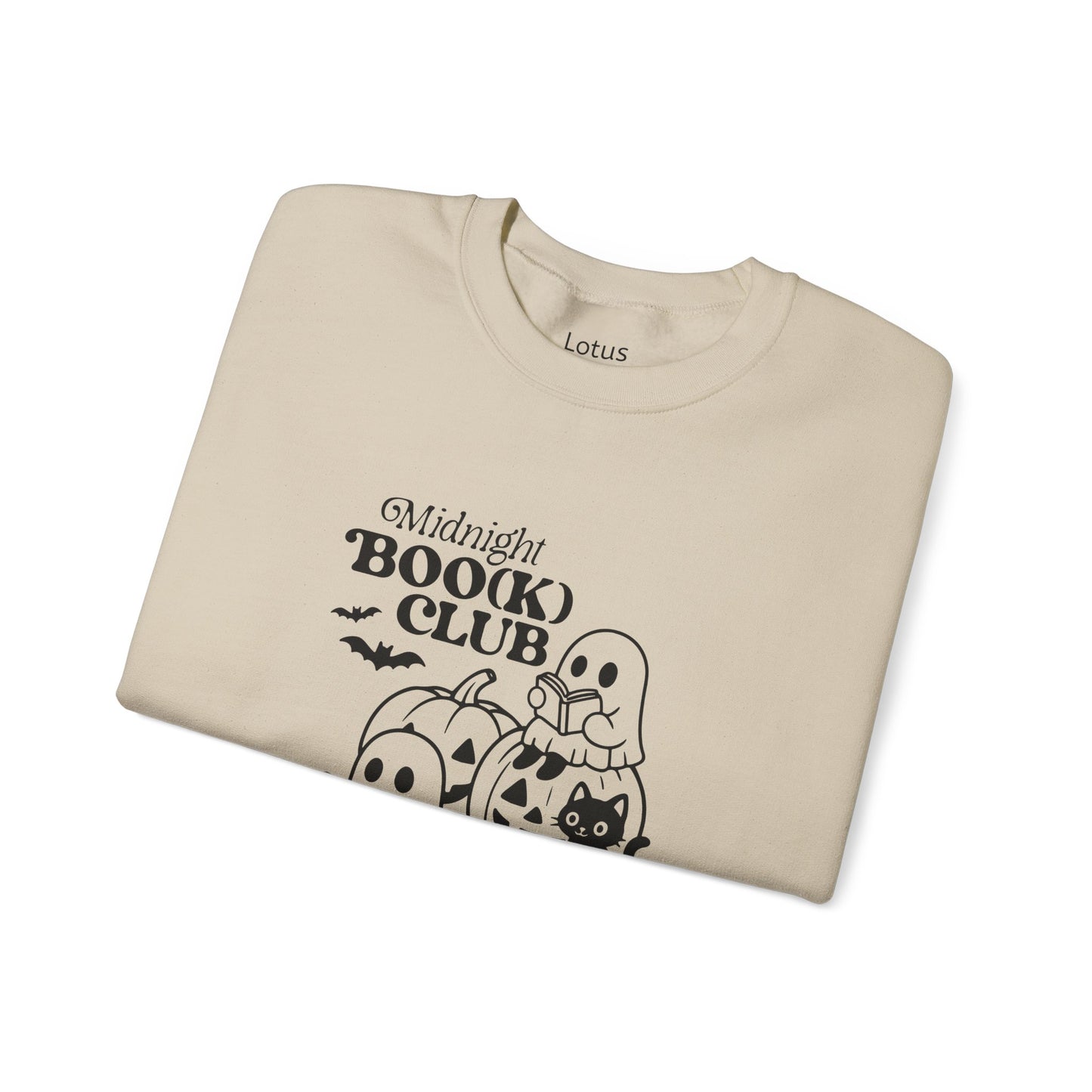 Cute Halloween Sweatshirt for Book Lovers, Ghost Club Crewneck, Cozy Fall Apparel, Perfect for Halloween Parties, Gifts for Readers