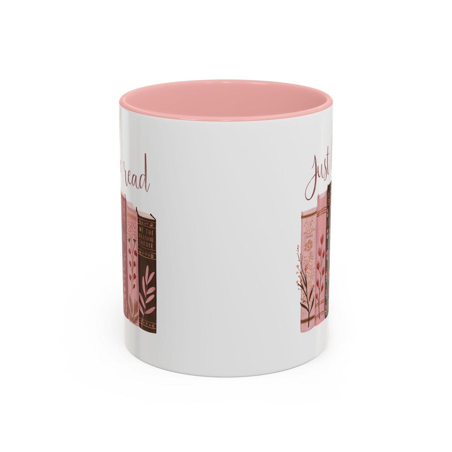 Book Lover's Accent Mug, Just Let Me Read Coffee Cup, Reading Gift, Literary Lover Mug, Cozy Reading Vibes, Ideal for Bookworms