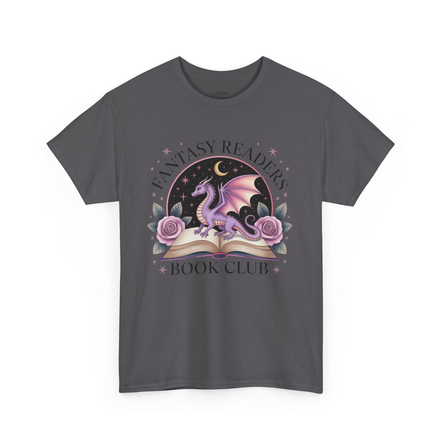 Fantasy Reader's Book Club T-Shirt, Cozy Reader Apparel, Gift for Book Lovers, Dragon Graphic Tee, Unisex Fan Shirt, Ideal for Reading Events
