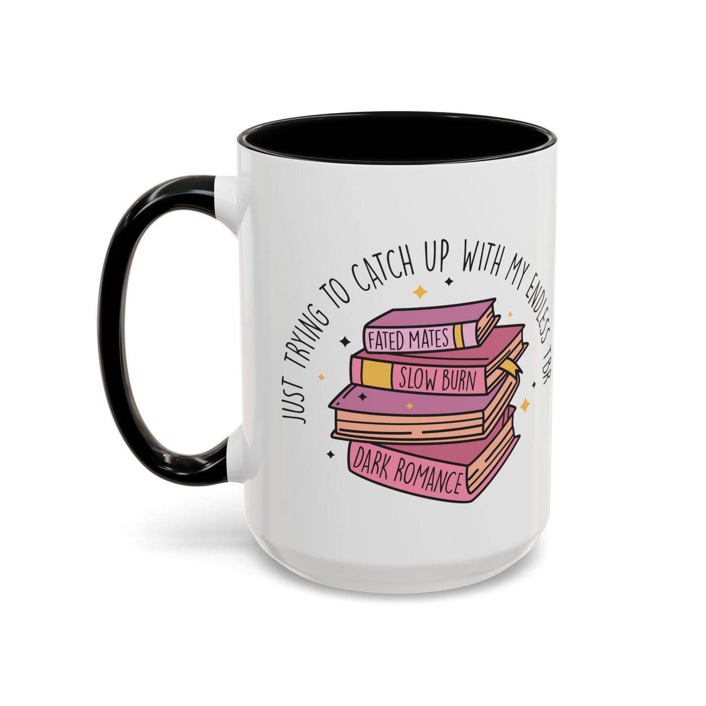 Book Lover's Accent Coffee Mug, Perfect Gift for Readers, Literary Enthusiast's Mug, Ideal for Book Clubs, Reading Nook Decor