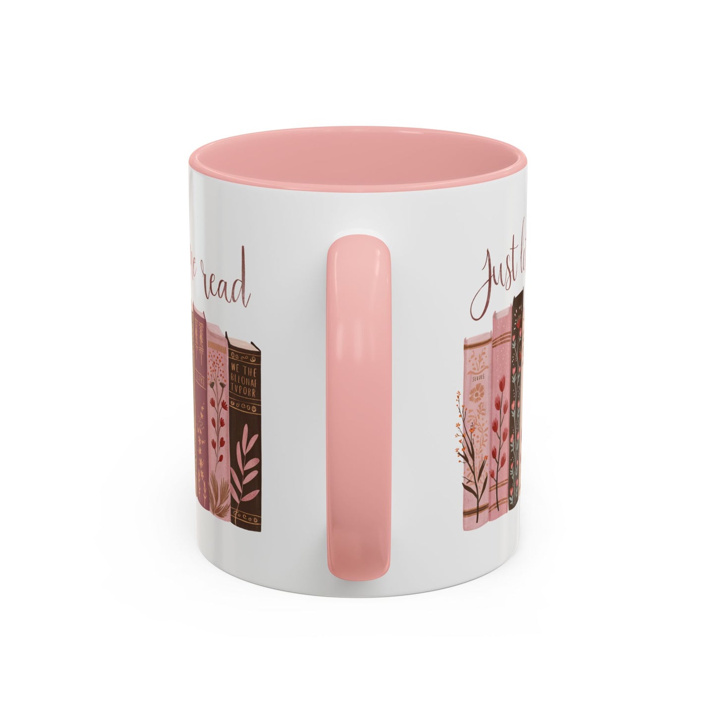 Book Lover's Accent Mug, Just Let Me Read Coffee Cup, Reading Gift, Literary Lover Mug, Cozy Reading Vibes, Ideal for Bookworms