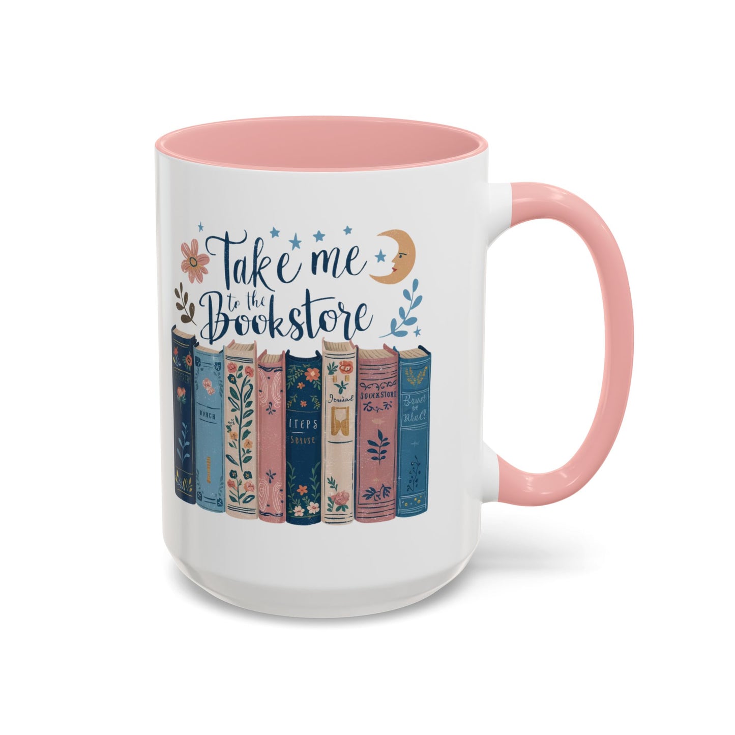 Bookstore Dream Accent Coffee Mug - Perfect for Book Lovers, Cozy Mornings, Reading Gifts, Literary Decor, Novelty Drinkware