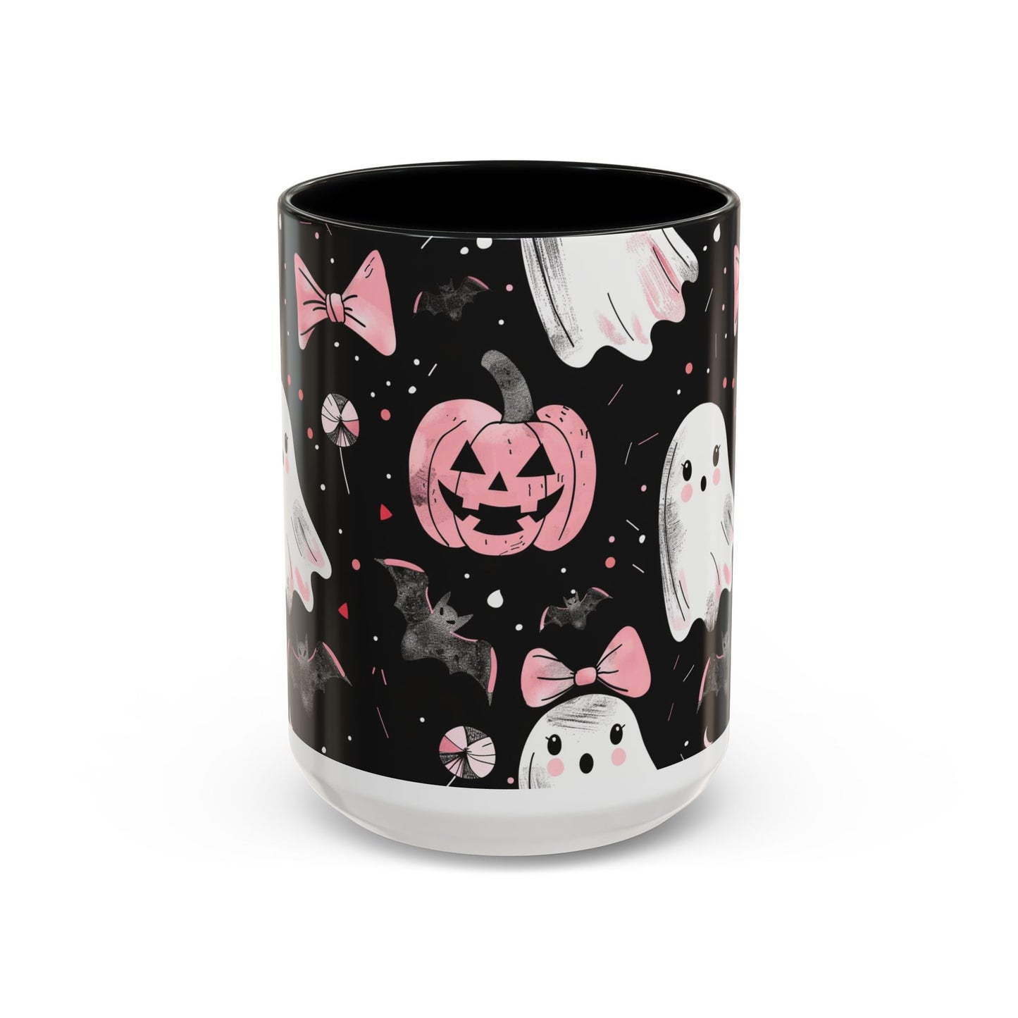 Halloween Ghosts Coffee Mug - Spooky Drinkware, Pumpkin Design, Fall Decor, Haunted House Gifts, Halloween Party Essentials