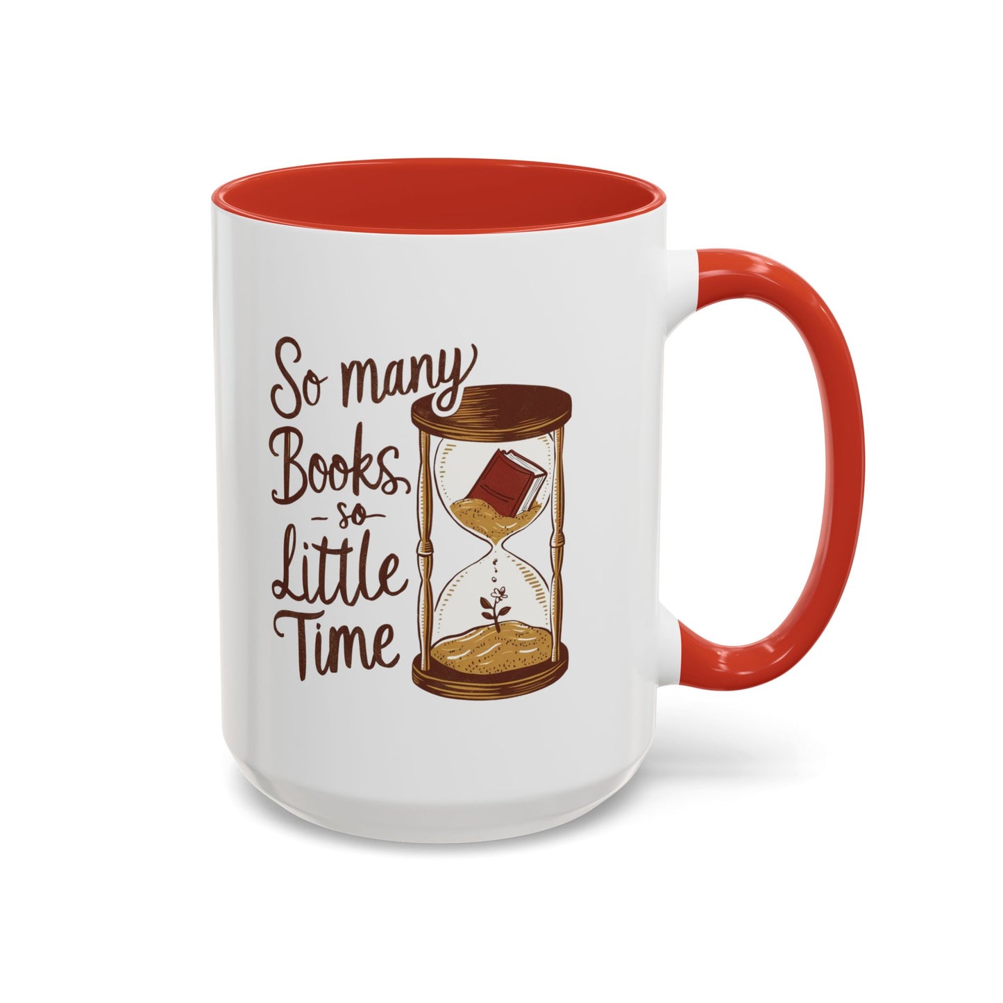 Books Lovers Accent Coffee Mug | Reading Gift, Bookworm Mug, Literary Decor, Coffee Lover's Gift, Funny Quote Mug