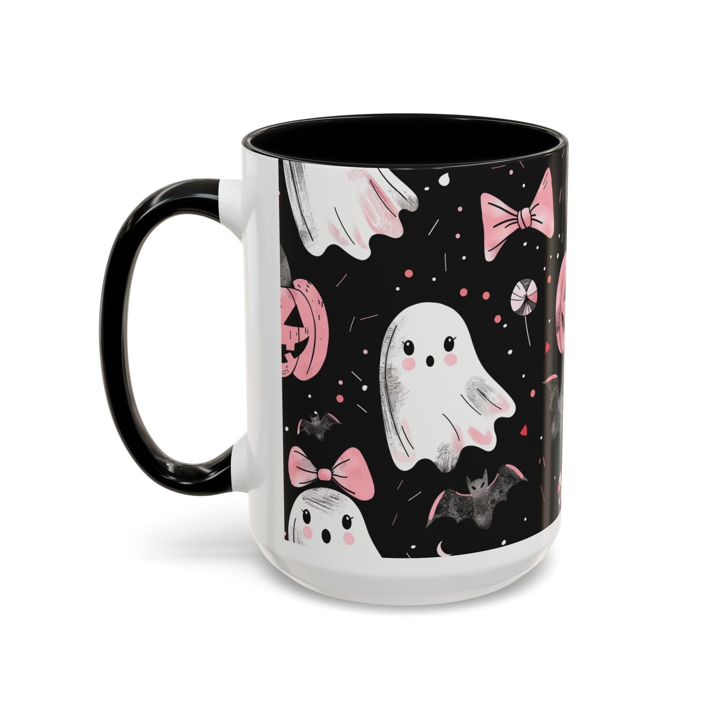 Halloween Ghosts Coffee Mug - Spooky Drinkware, Pumpkin Design, Fall Decor, Haunted House Gifts, Halloween Party Essentials