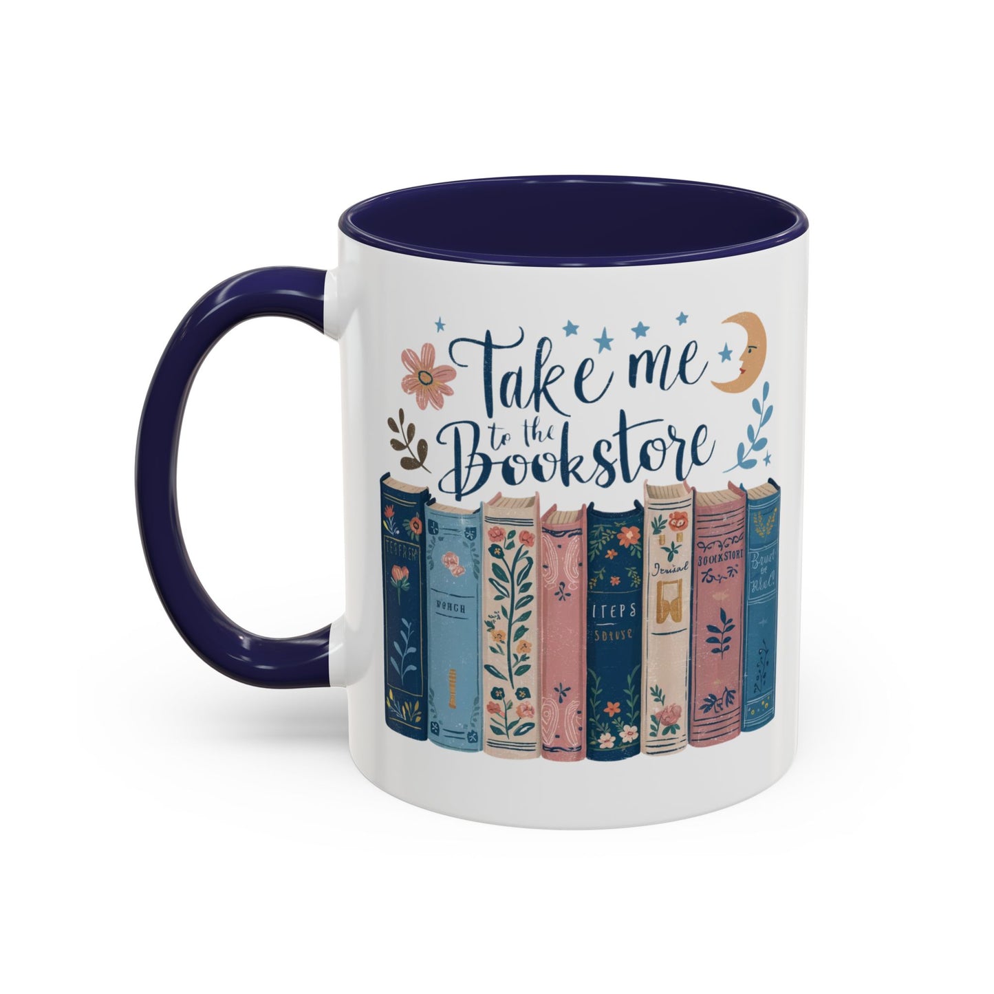 Bookstore Dream Accent Coffee Mug - Perfect for Book Lovers, Cozy Mornings, Reading Gifts, Literary Decor, Novelty Drinkware