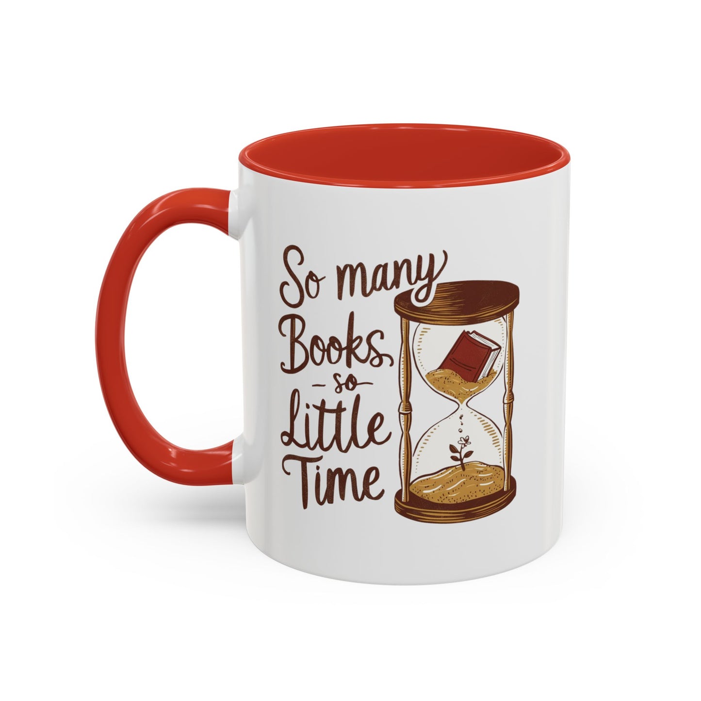 Books Lovers Accent Coffee Mug | Reading Gift, Bookworm Mug, Literary Decor, Coffee Lover's Gift, Funny Quote Mug