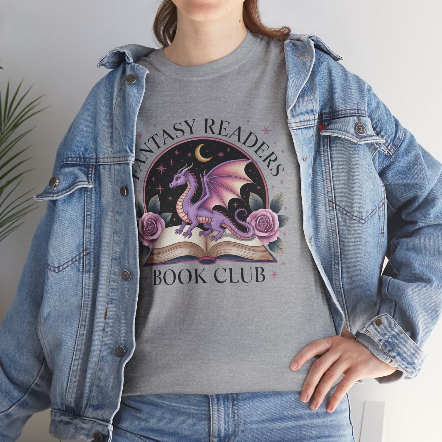 Fantasy Reader's Book Club T-Shirt, Cozy Reader Apparel, Gift for Book Lovers, Dragon Graphic Tee, Unisex Fan Shirt, Ideal for Reading Events