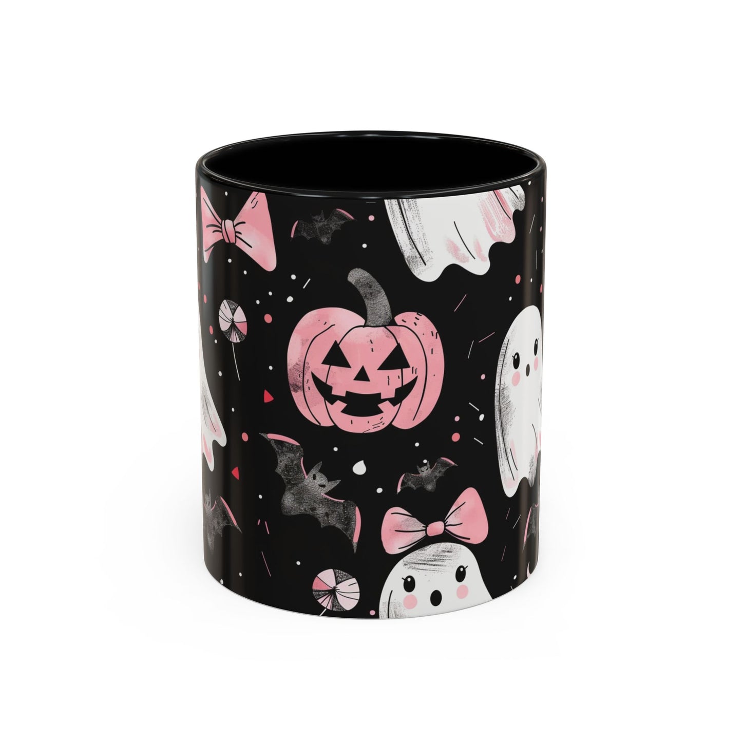 Halloween Ghosts Coffee Mug - Spooky Drinkware, Pumpkin Design, Fall Decor, Haunted House Gifts, Halloween Party Essentials