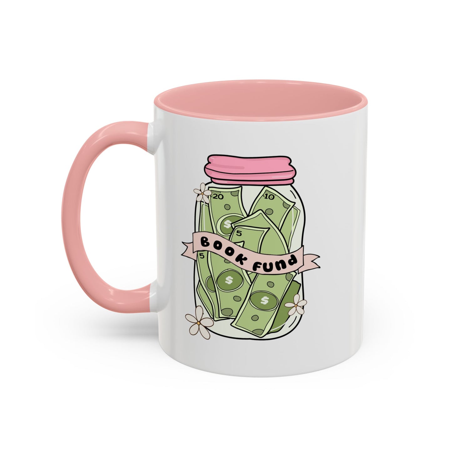 Cozy Book Fund Coffee Mug, Perfect for Book Lovers, Cute Floral Design, Gift for Readers, Reading Nook Decor, Coffee Time Essential