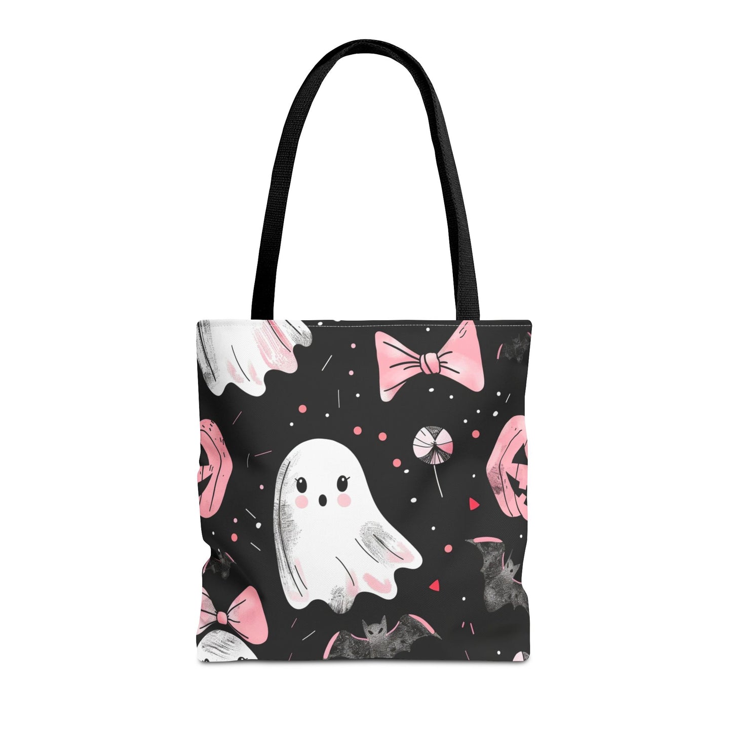 Cute Halloween Ghost Tote Bag, Spooky Style, Trick-or-Treat Bag, Perfect for Halloween Decorations, Gift Idea