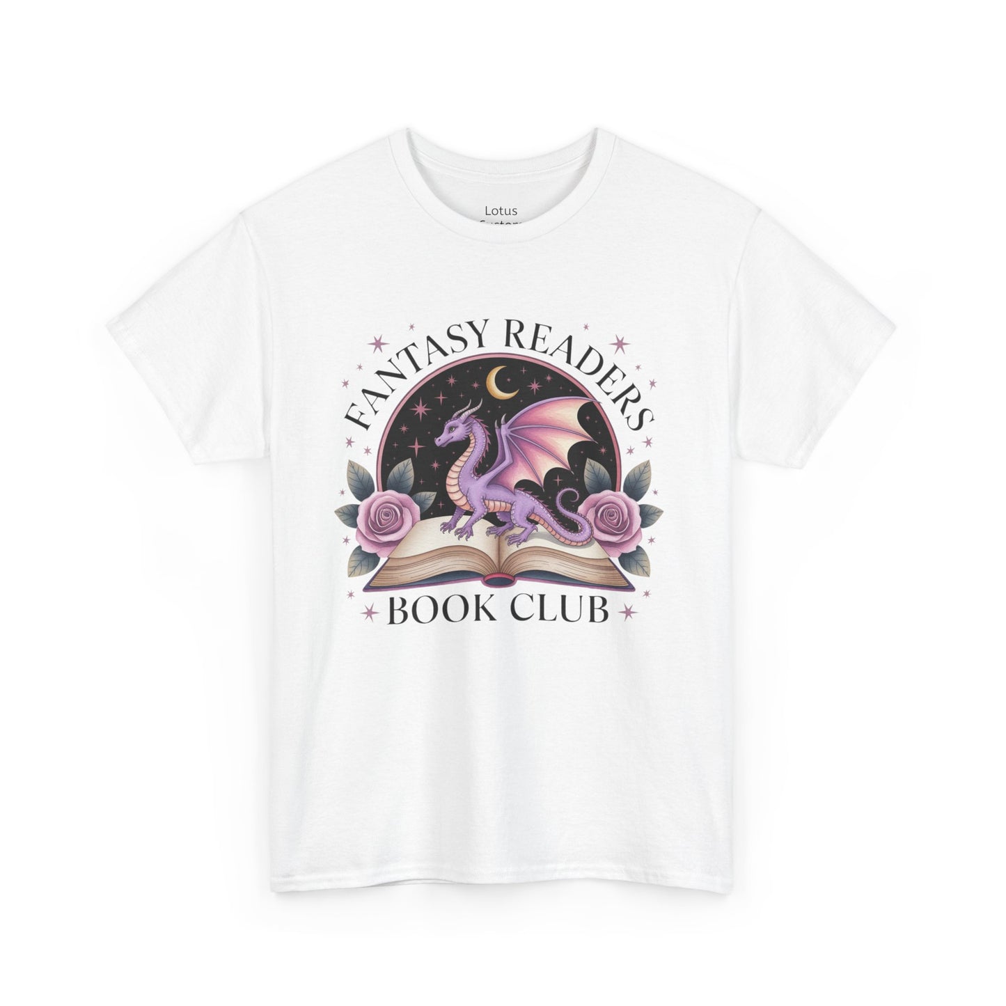 Fantasy Reader's Book Club T-Shirt, Cozy Reader Apparel, Gift for Book Lovers, Dragon Graphic Tee, Unisex Fan Shirt, Ideal for Reading Events