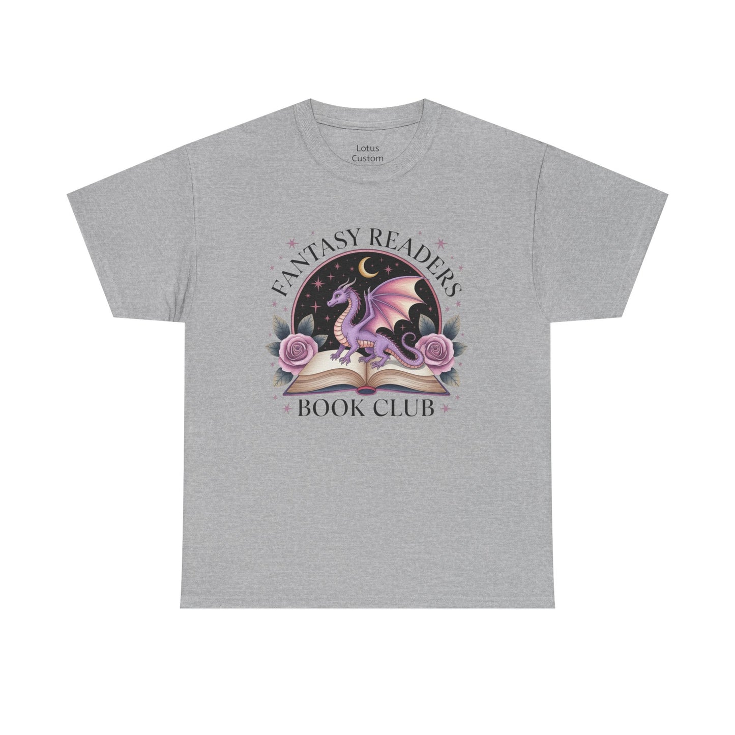 Fantasy Reader's Book Club T-Shirt, Cozy Reader Apparel, Gift for Book Lovers, Dragon Graphic Tee, Unisex Fan Shirt, Ideal for Reading Events