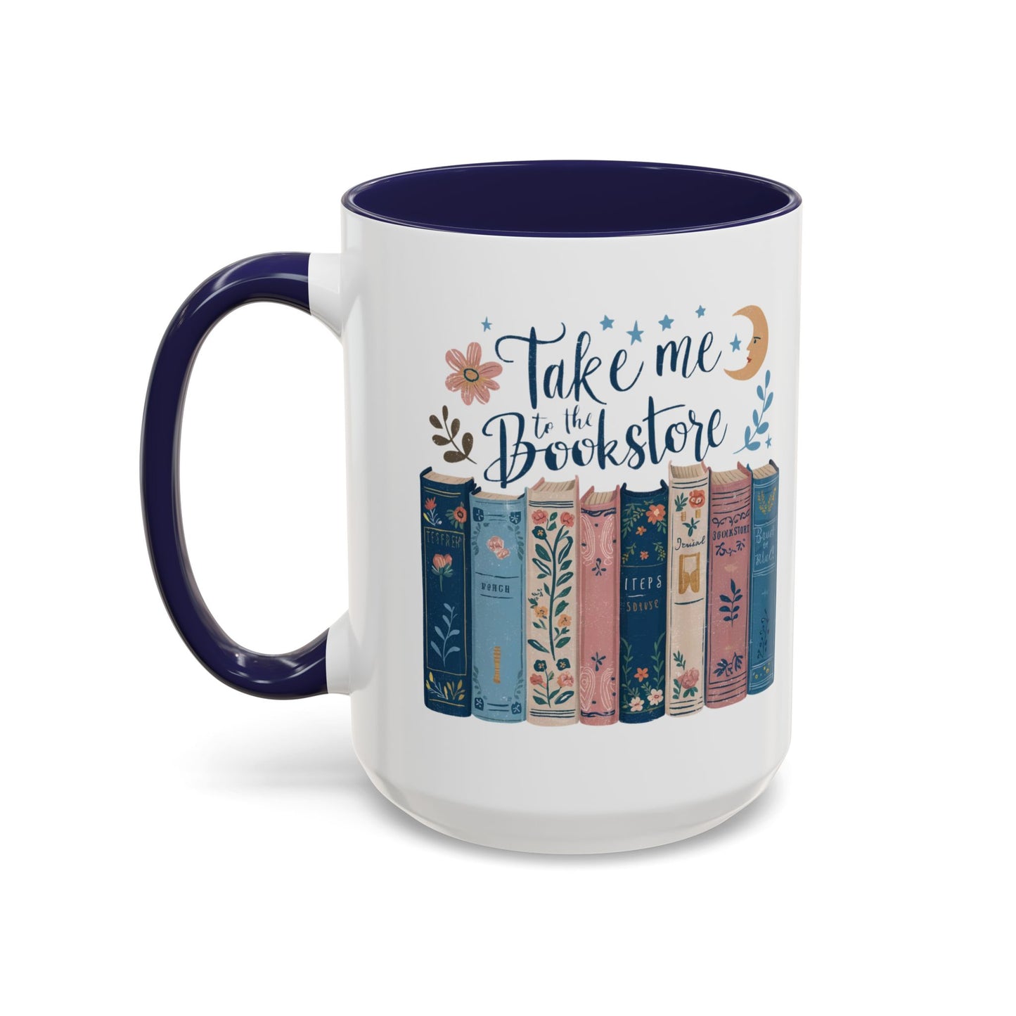 Bookstore Dream Accent Coffee Mug - Perfect for Book Lovers, Cozy Mornings, Reading Gifts, Literary Decor, Novelty Drinkware
