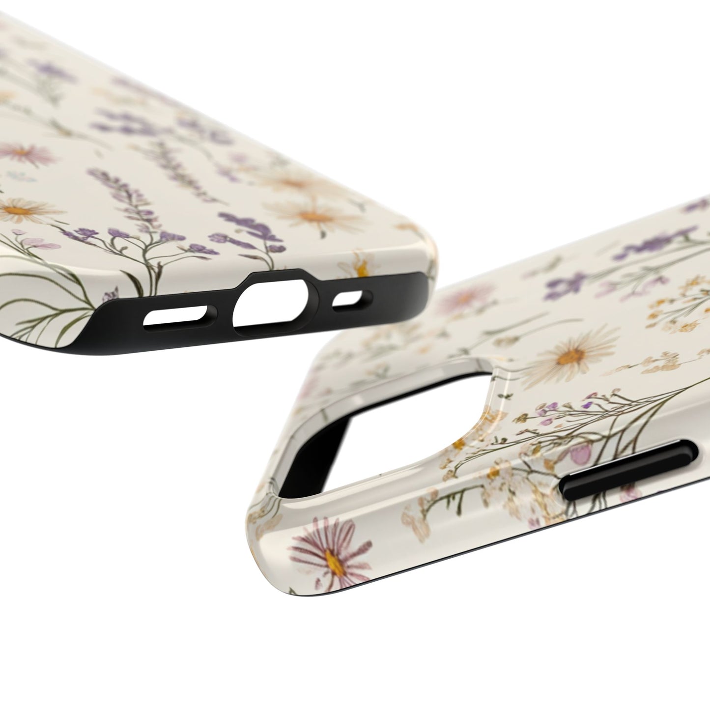 Wildflower Tough Phone Cases | Floral Design | Durable iPhone Cover, Gift for Her, Spring Accessories, Nature-Inspired
