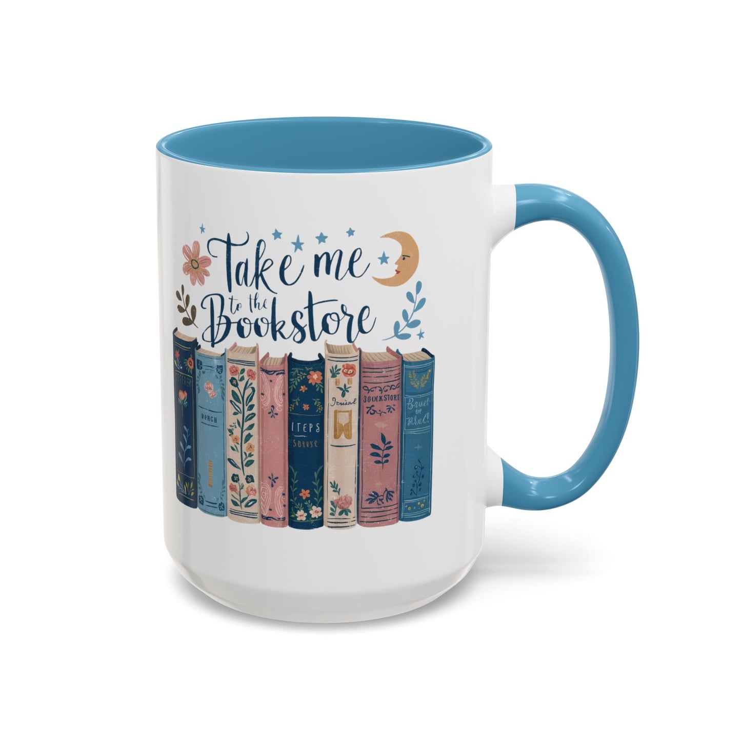 Bookstore Dream Accent Coffee Mug - Perfect for Book Lovers, Cozy Mornings, Reading Gifts, Literary Decor, Novelty Drinkware